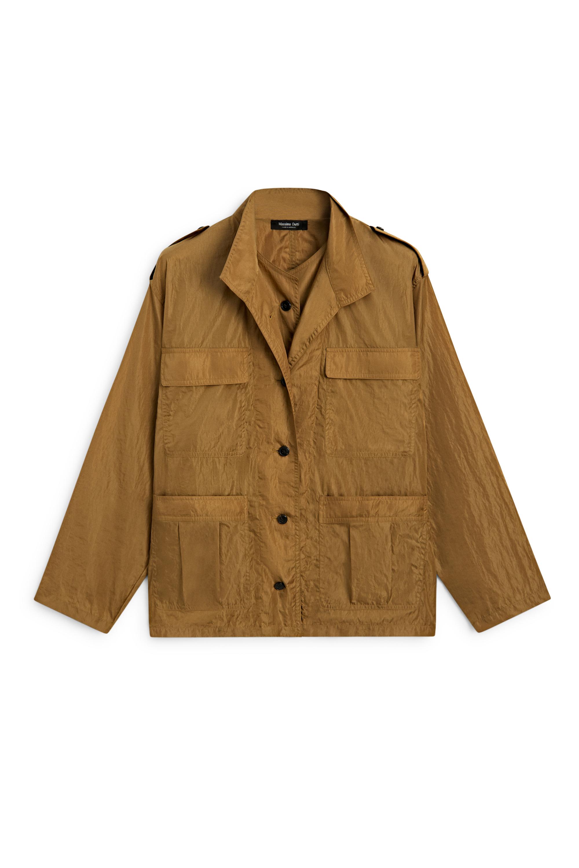 Technical overshirt with pocket details — TOFFEE