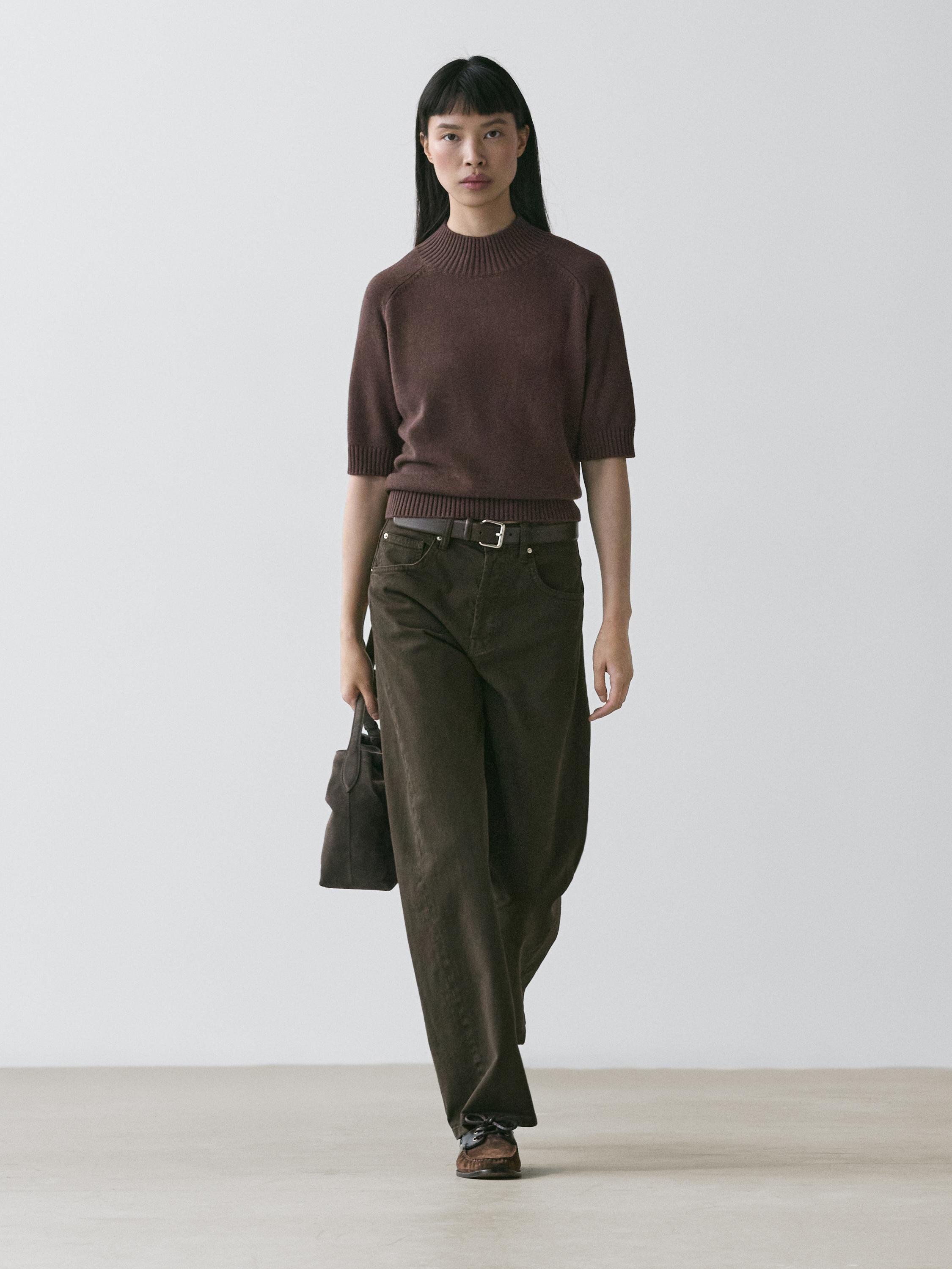 Wide-leg jeans — DARK KHAKI