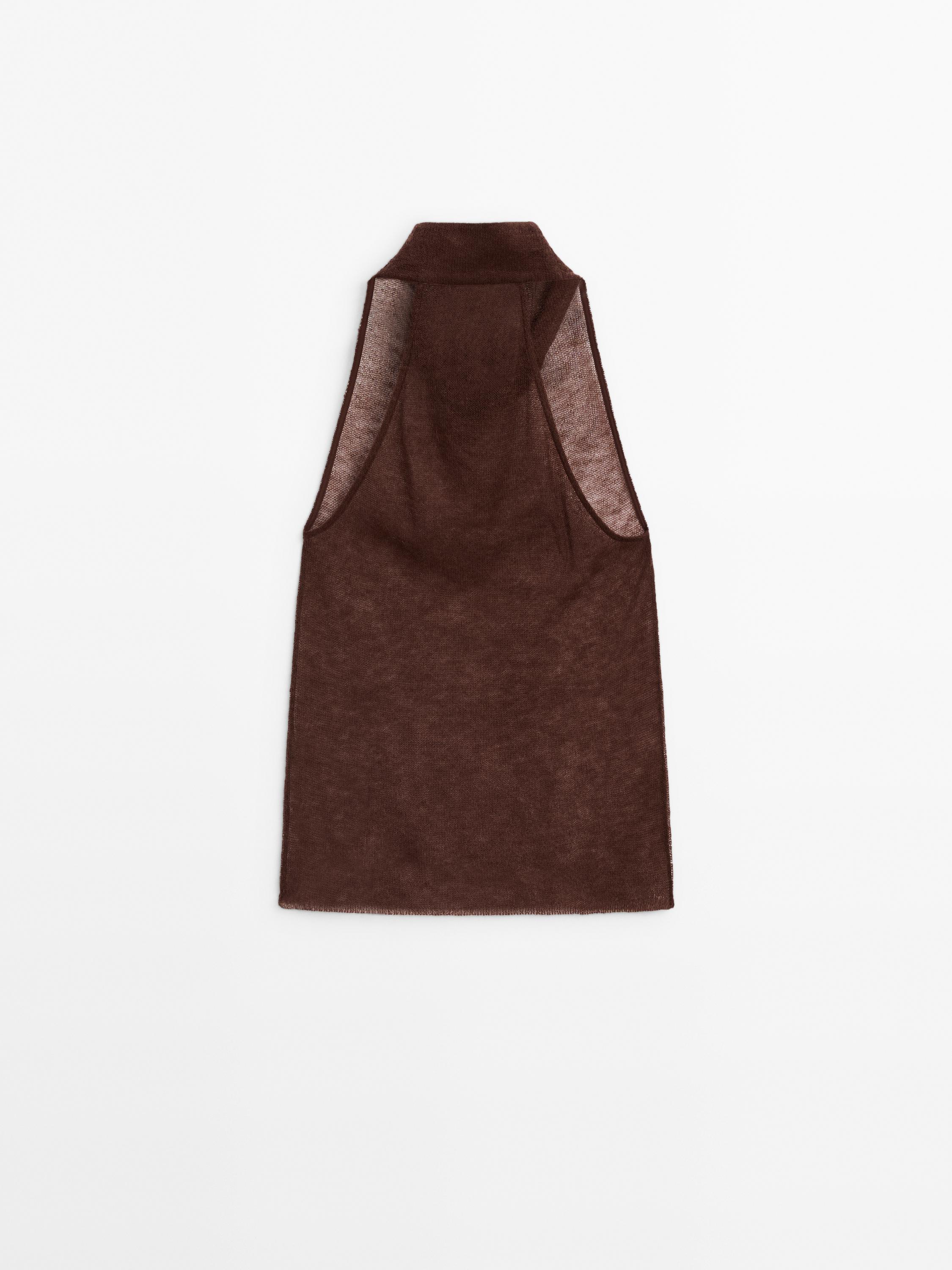 Cutwork halter top