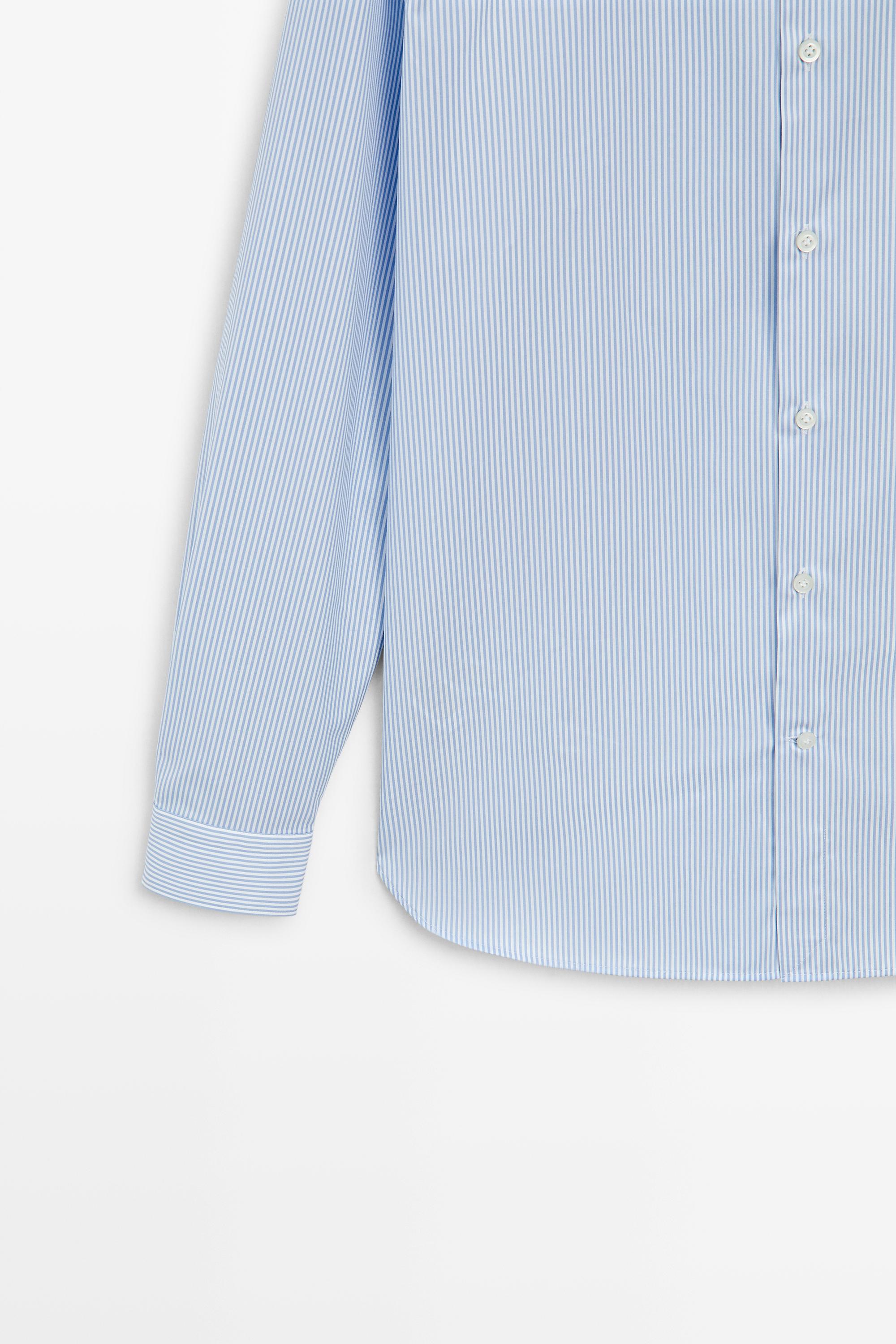 Slim fit striped tailored fit shirt — SKY BLUE