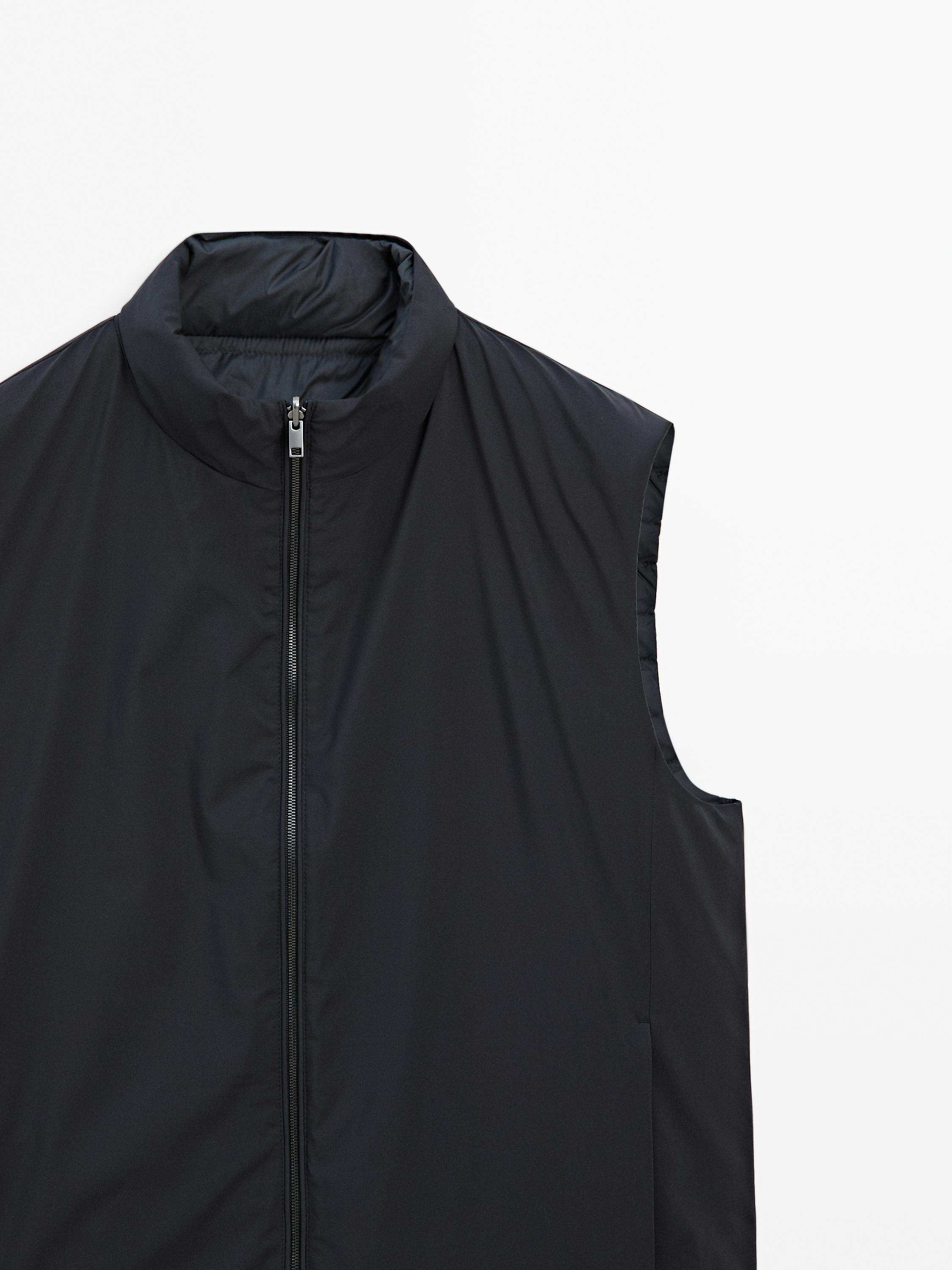 Water-repellent reversible gilet