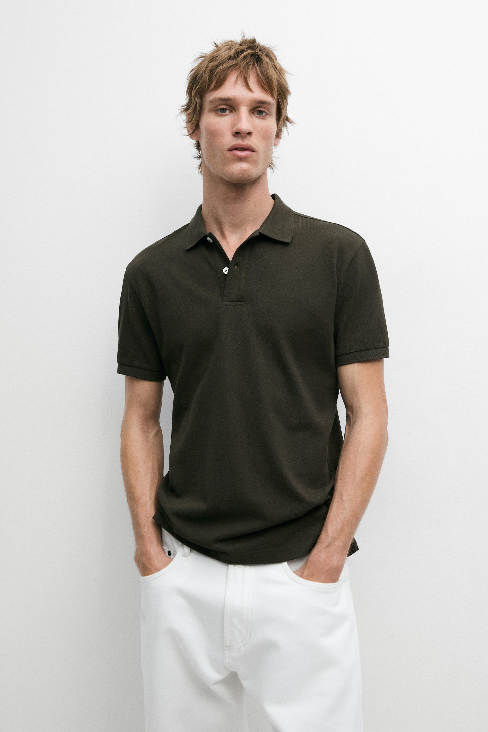 Polo micro-texturé coton