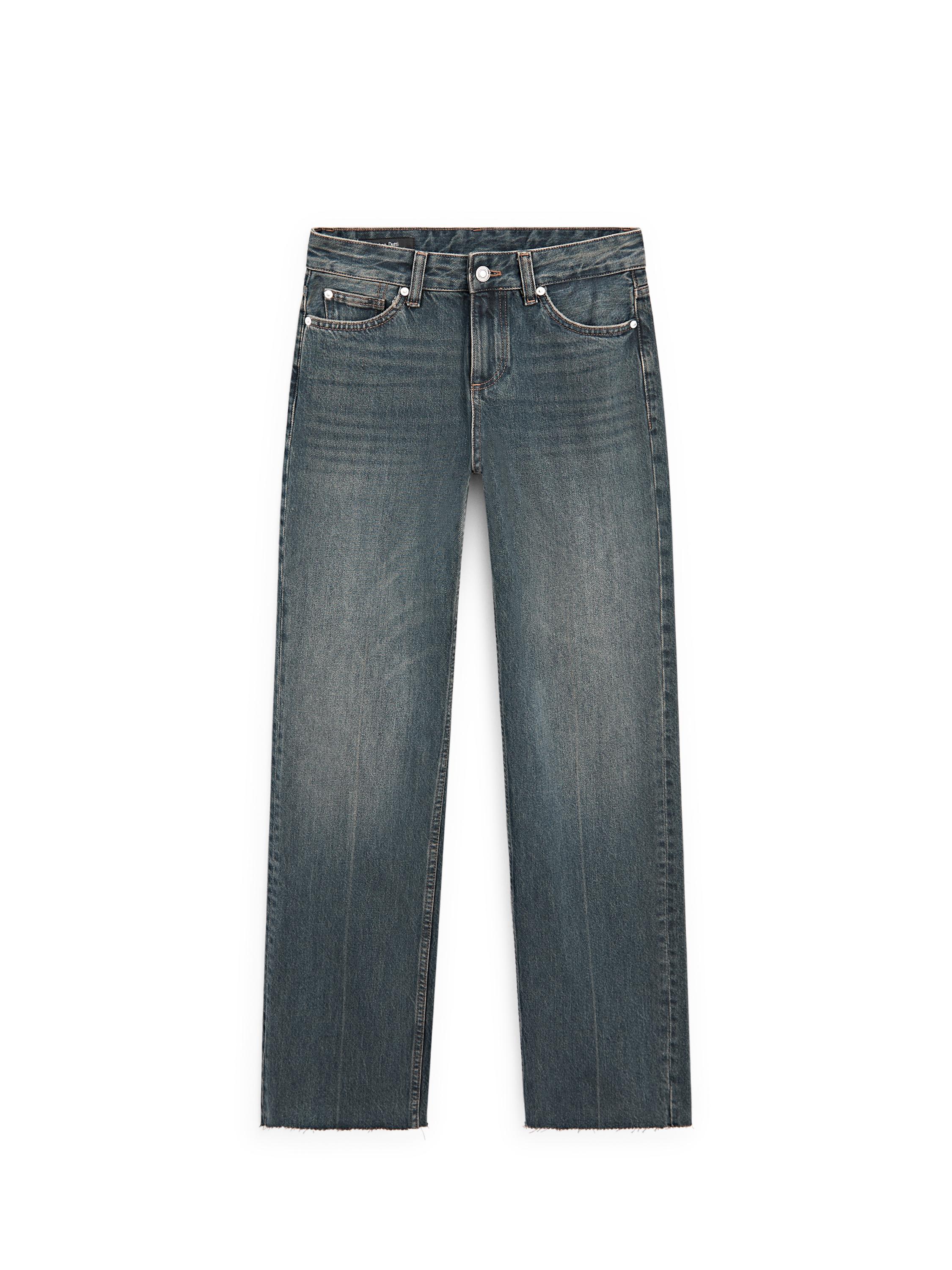 Straight-leg jeans — MEDIUM BLUE