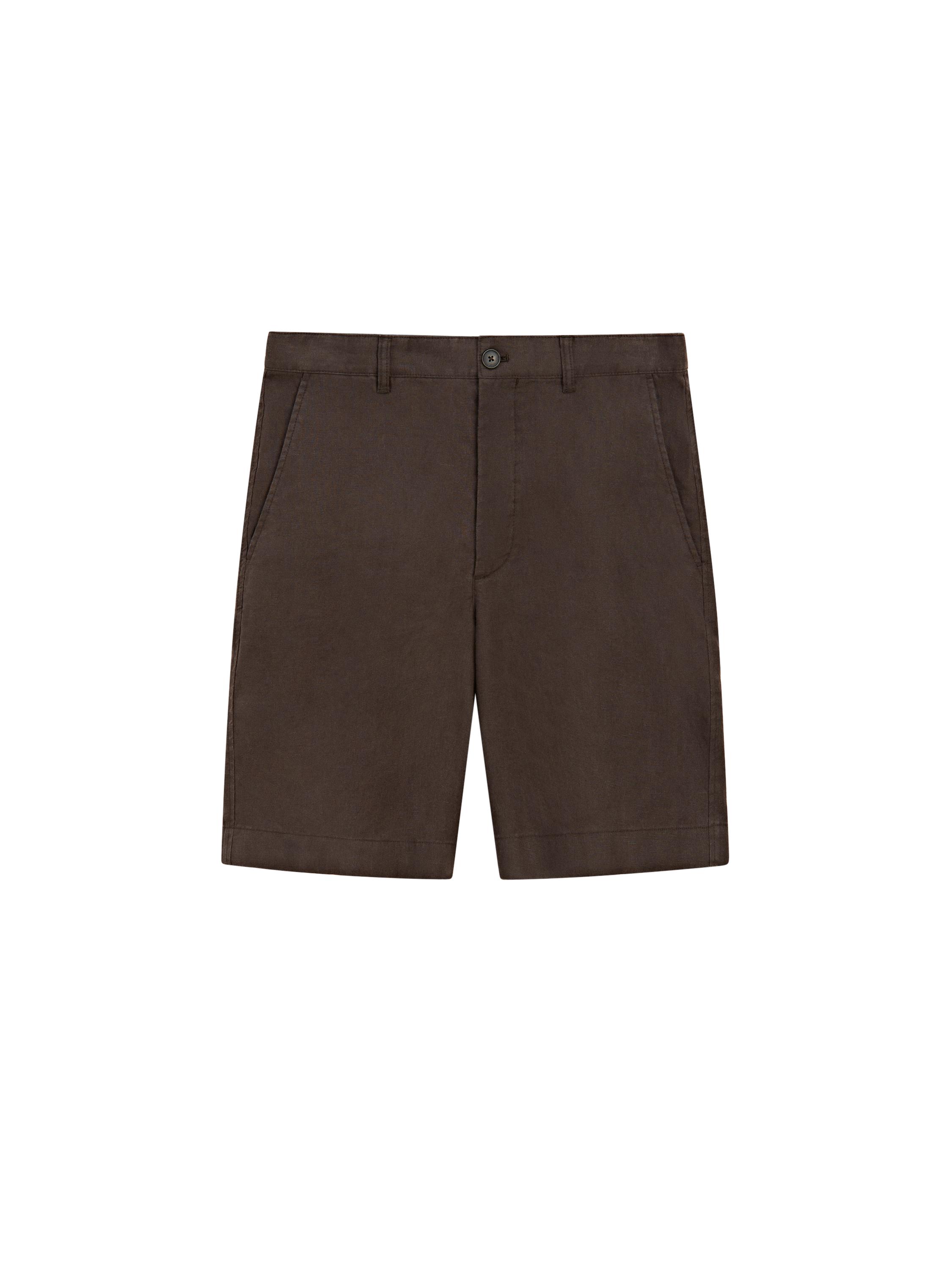 Keten total look uzun bermuda