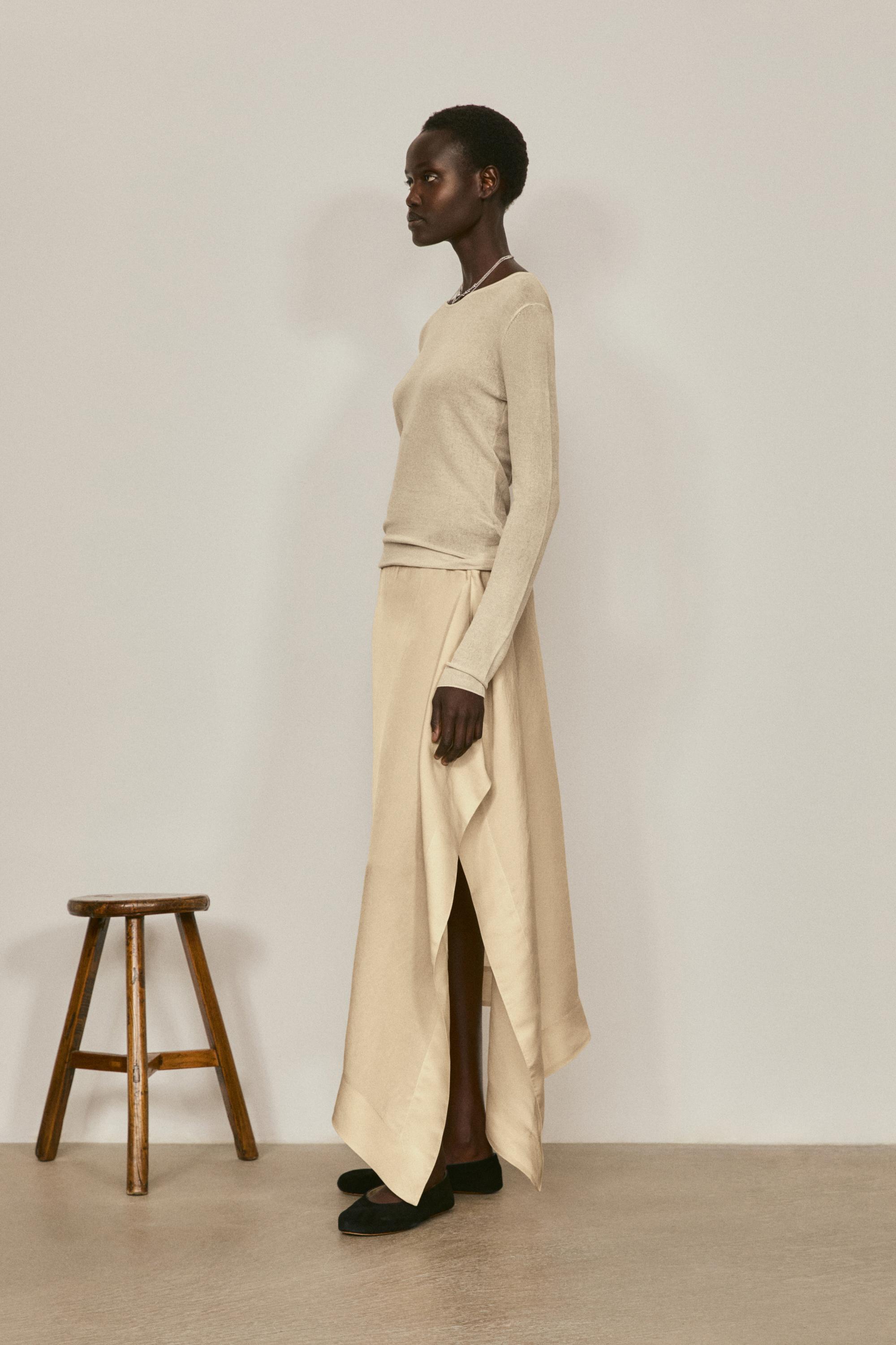 Flowing midi pareo skirt - LIMITED EDITION — MUSTARD YELLOW