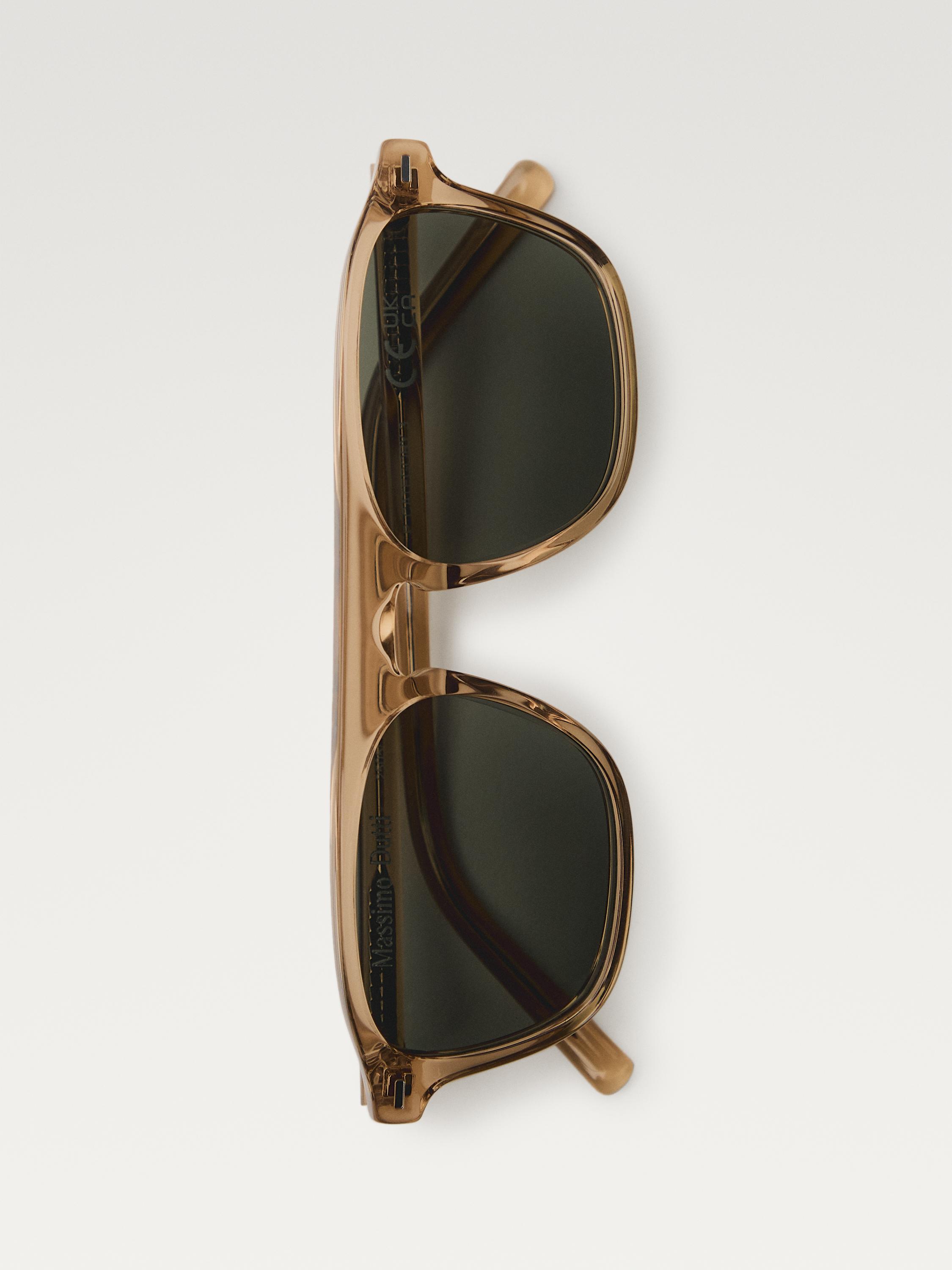 D-frame sunglasses — Mustard