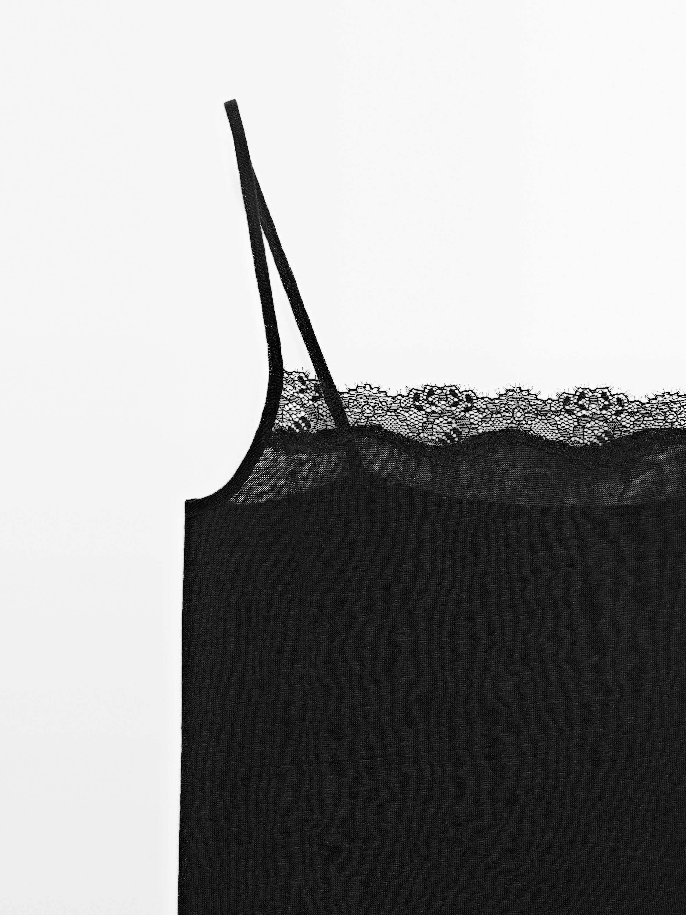 Top tirantes detalle encaje
