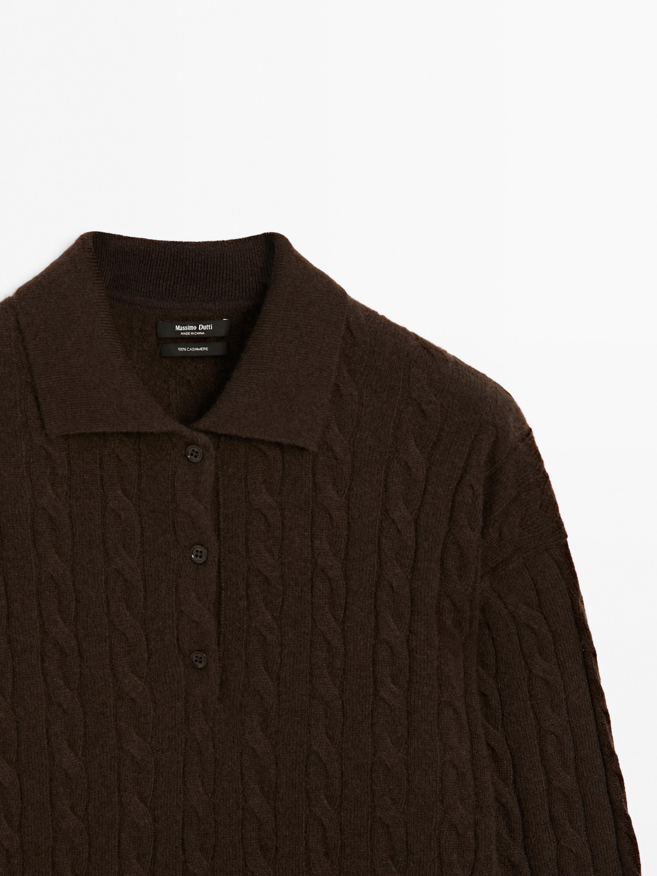 Jersey cuello polo 100% cashmere
