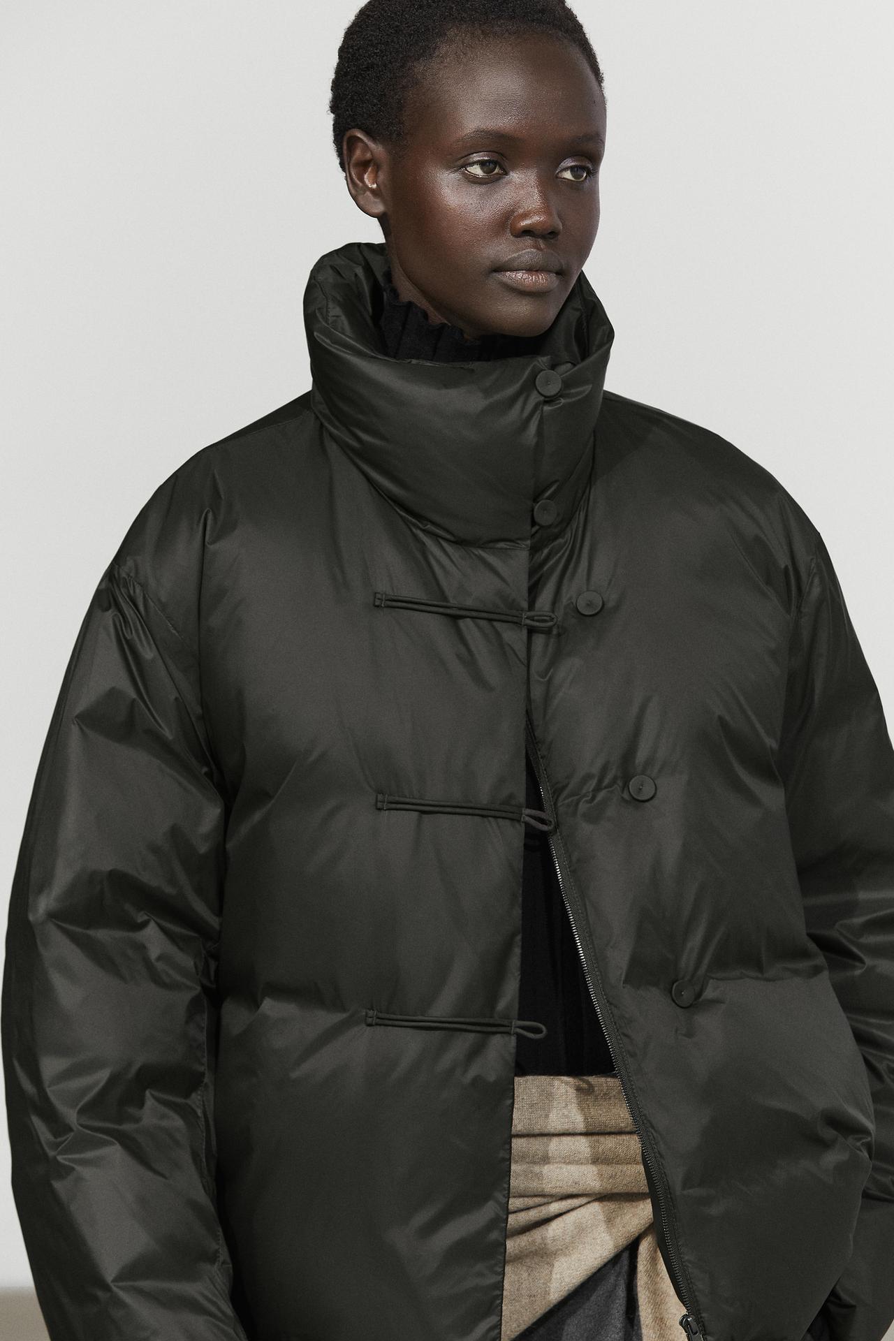 Down jacket with toggle detail — ANTHRACITE GREY