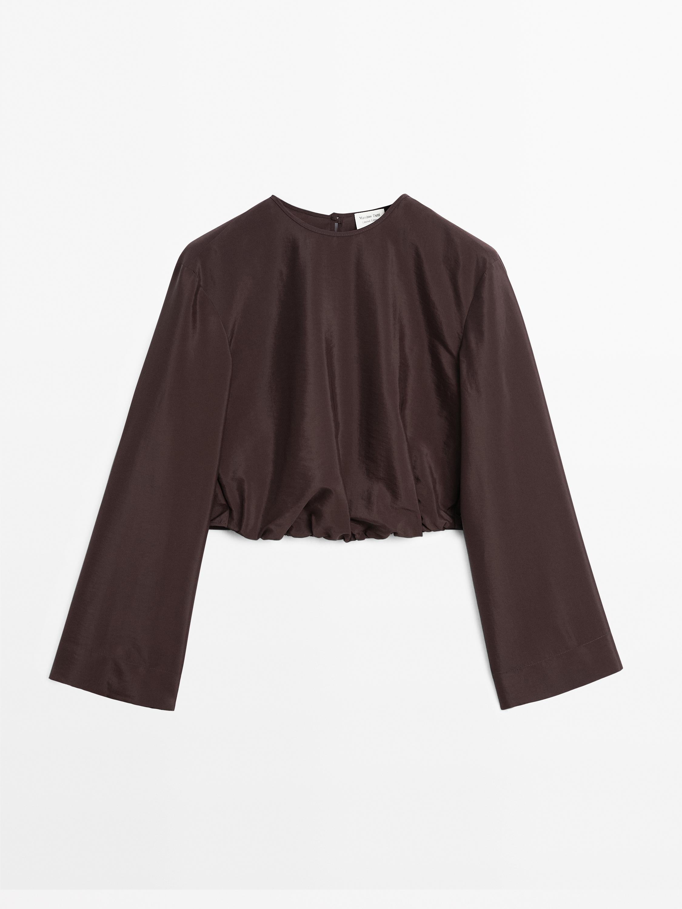 Satin shirt with vent detail - Limited Edition