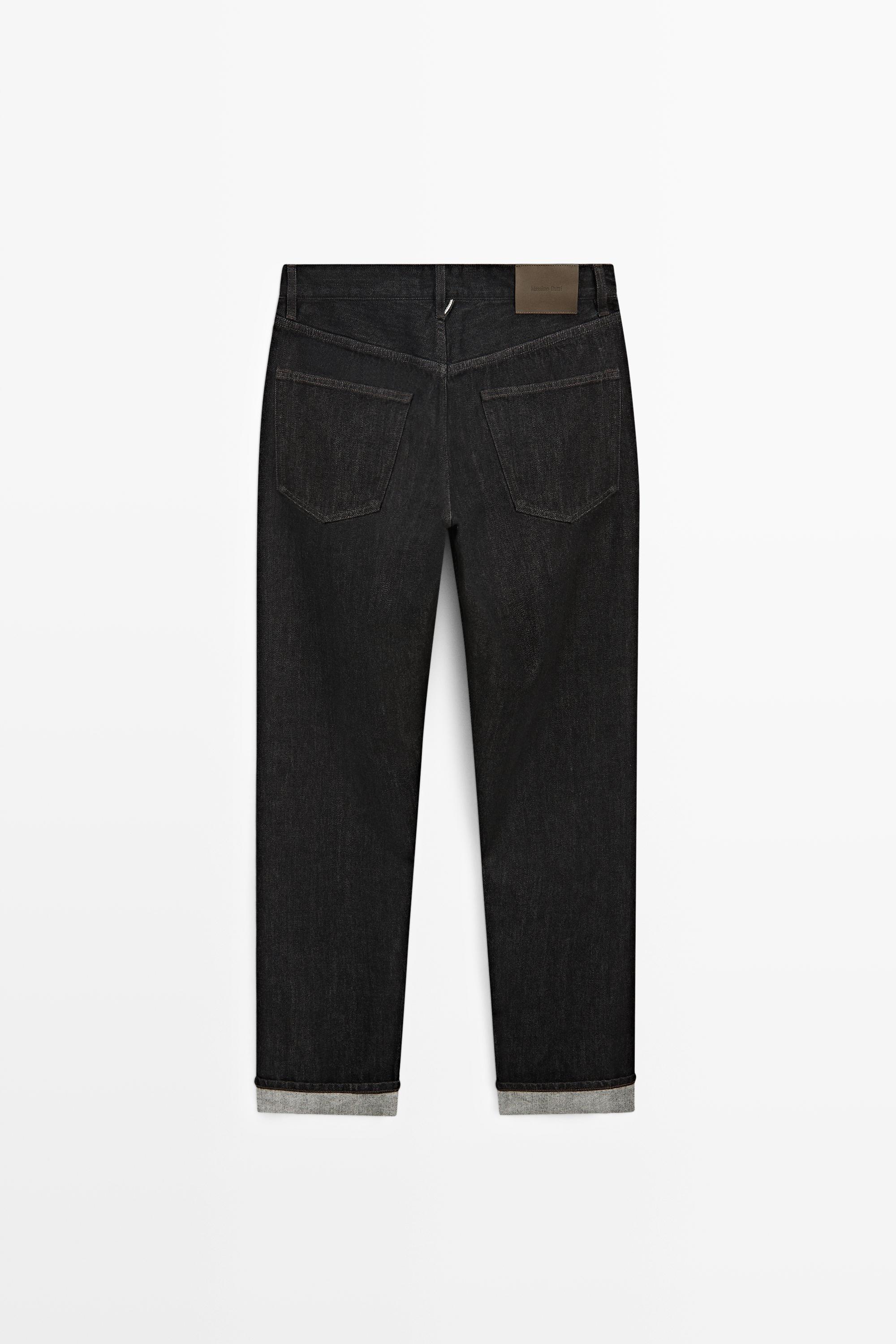 Selvedge fit jeans — BLACK