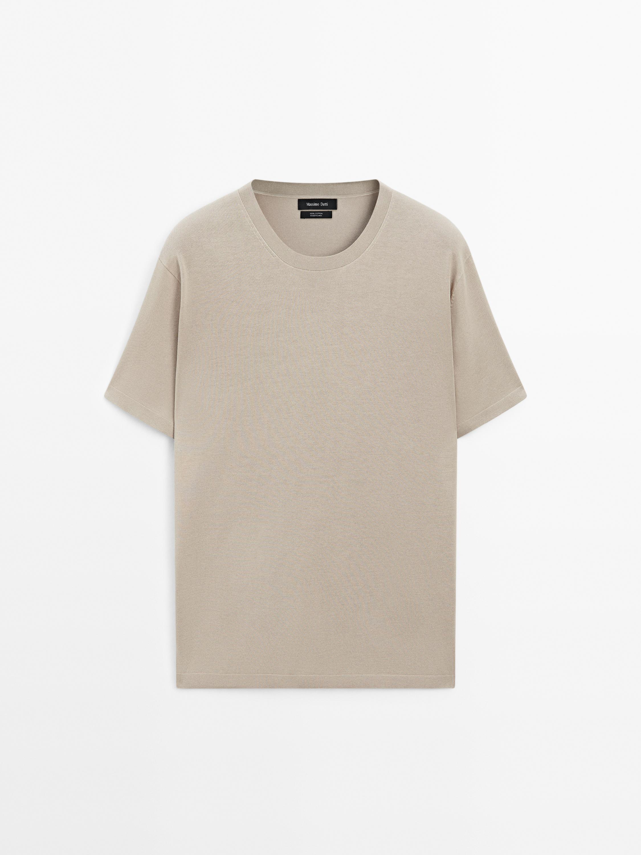 100% cotton knitted T-shirt