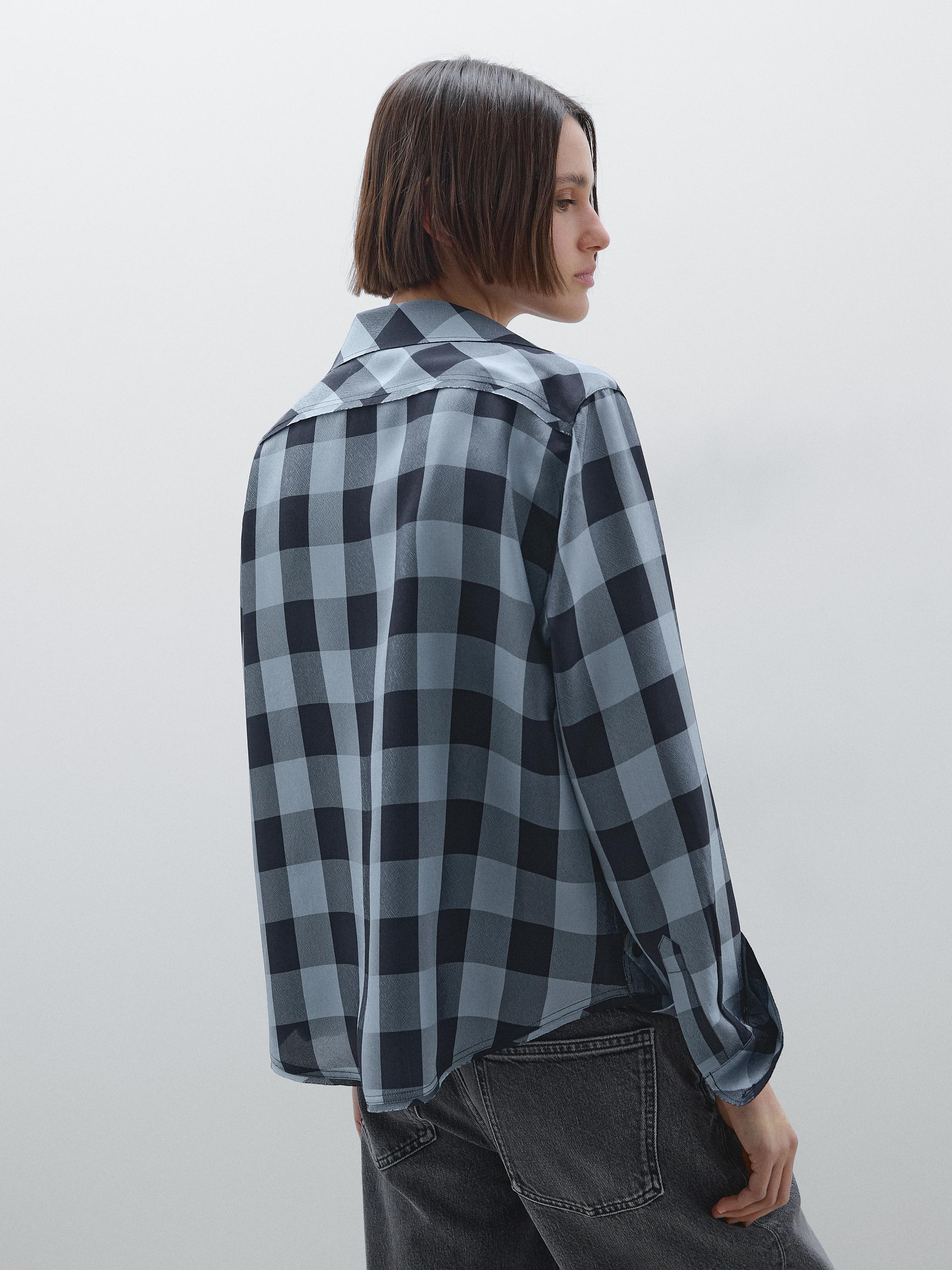 Flowing check shirt