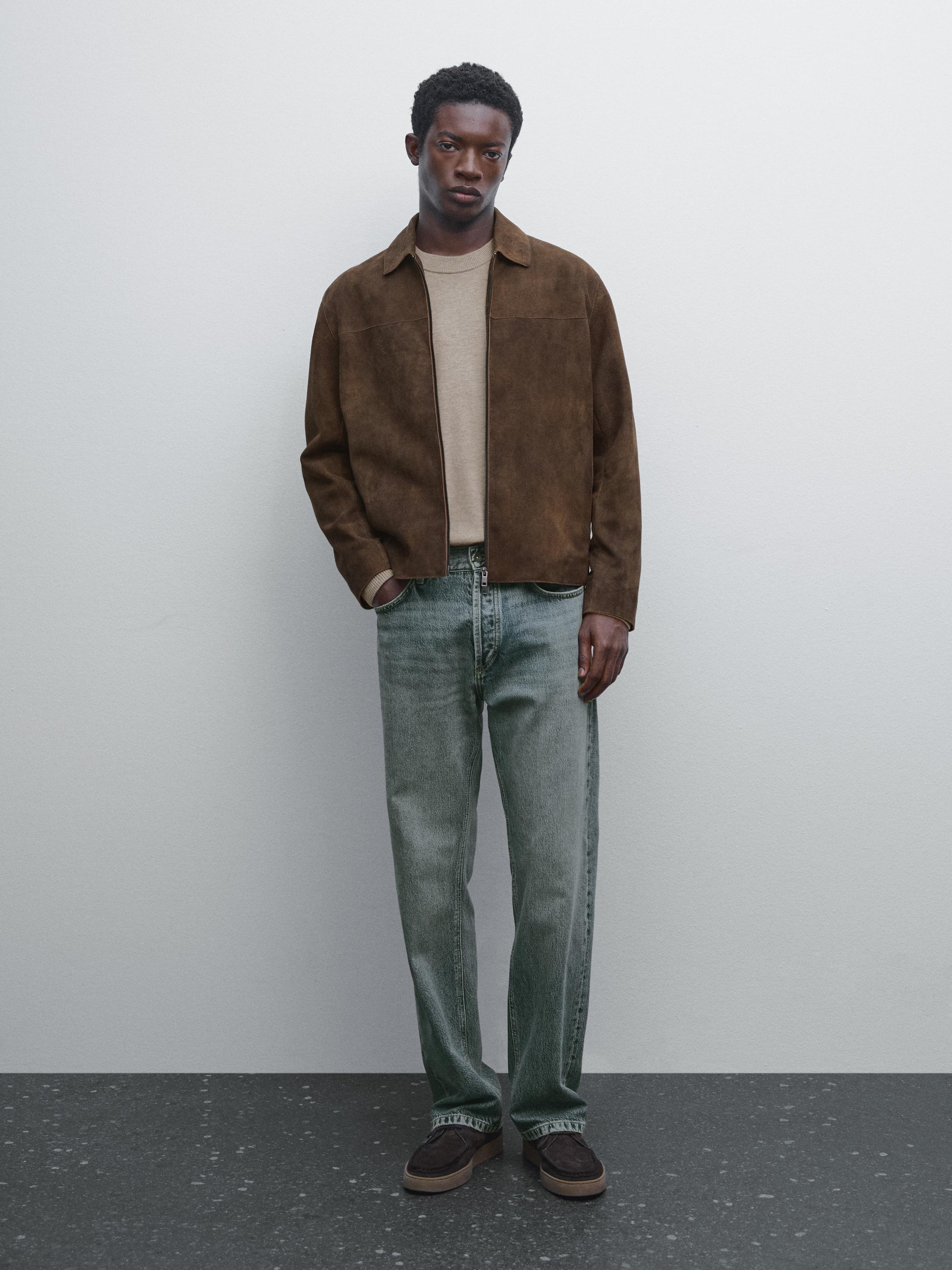 Suede goatskin jacket