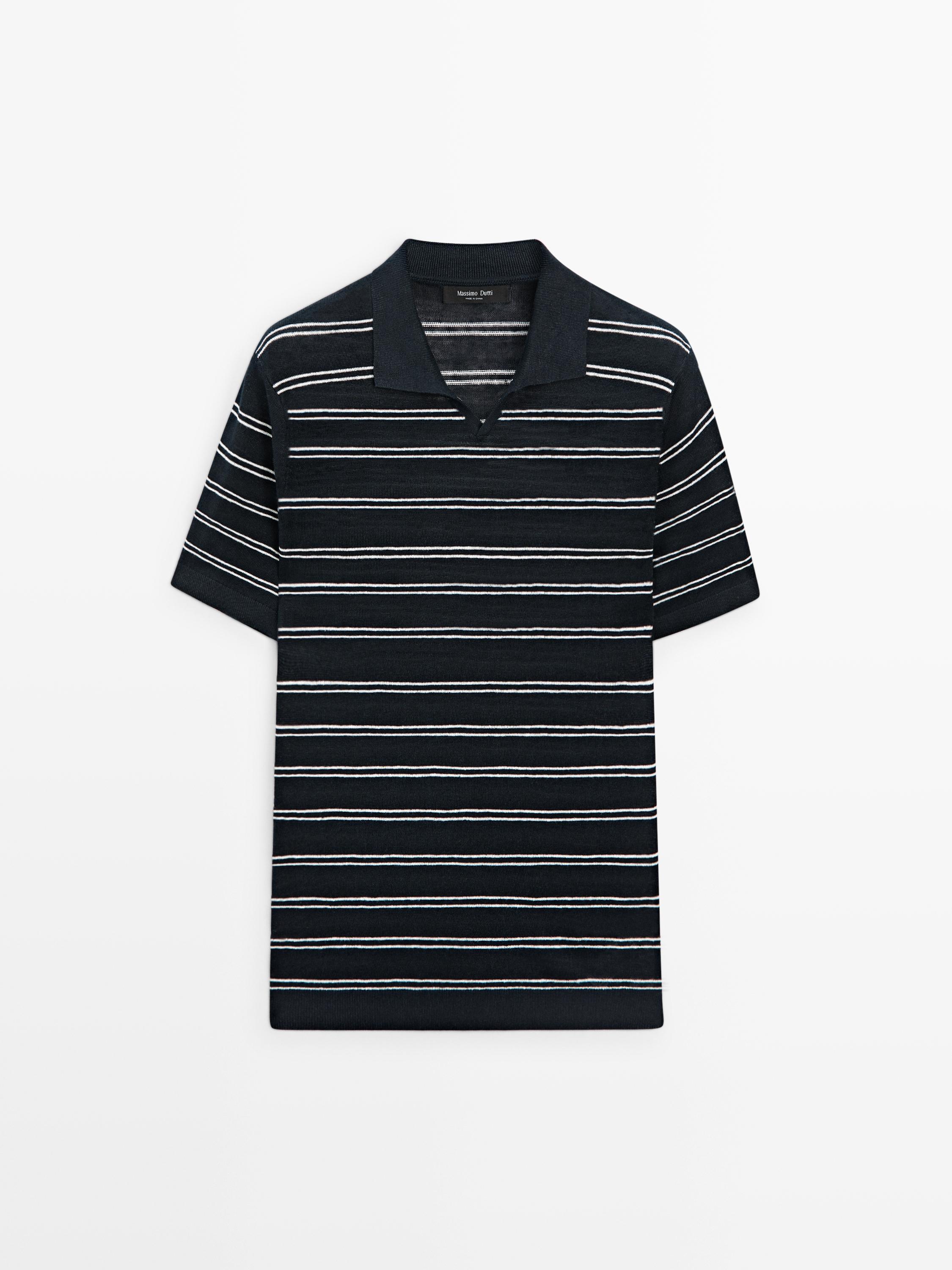 Polo coll en punta ratlles 100% lli
