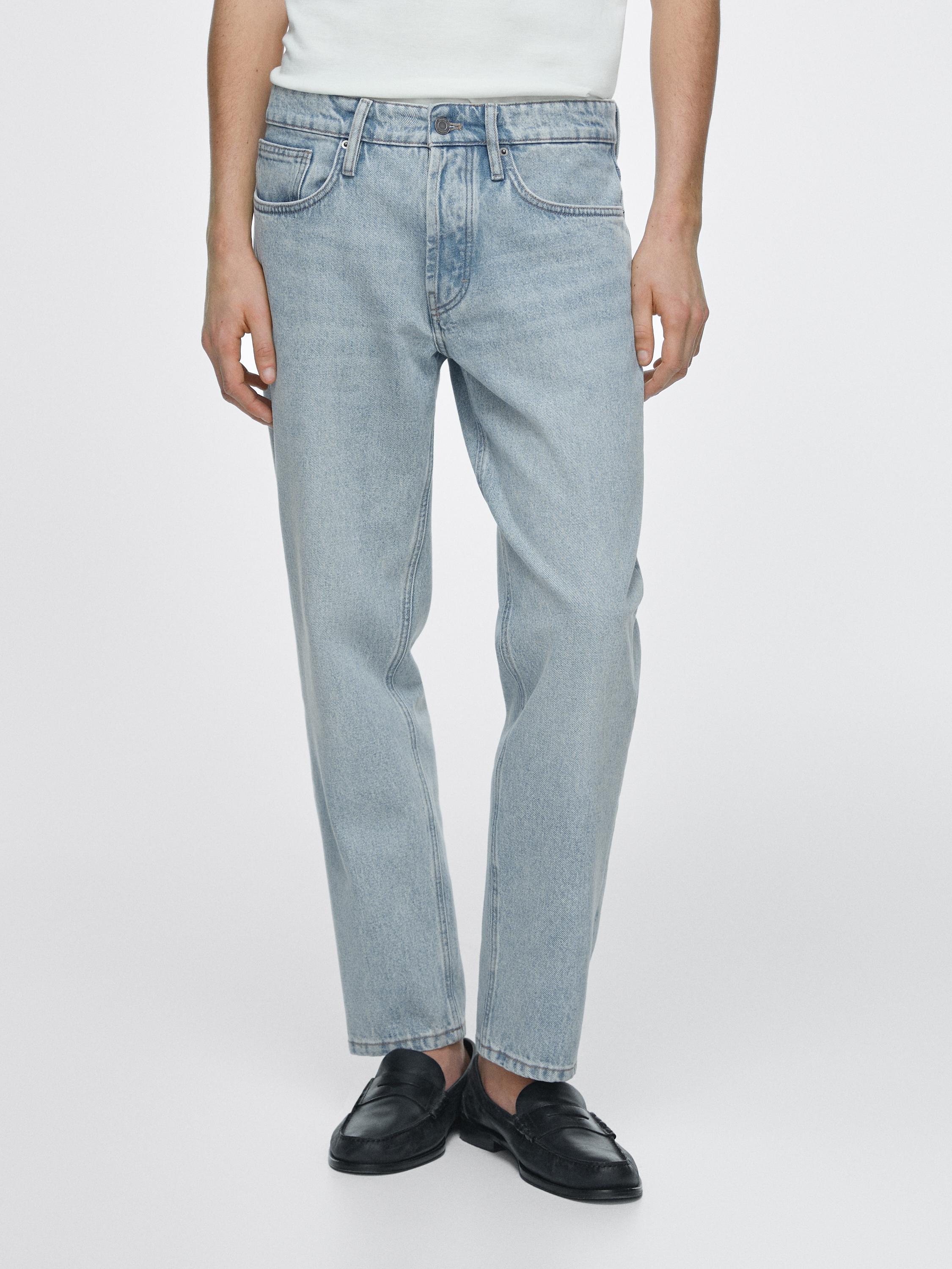 Cropped slim fit jeans — Light Blue
