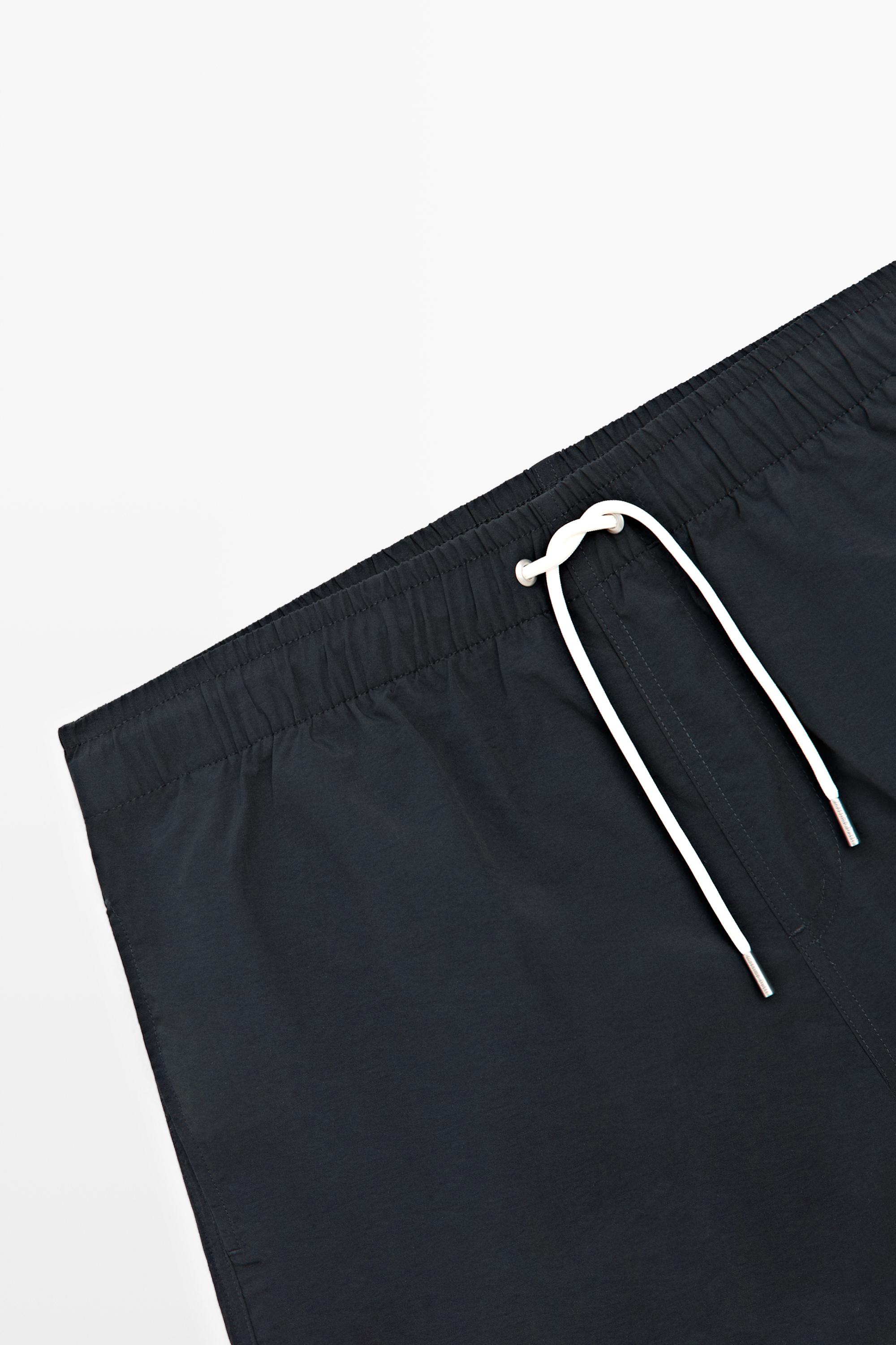 Plain swim trunks — NAVY BLUE
