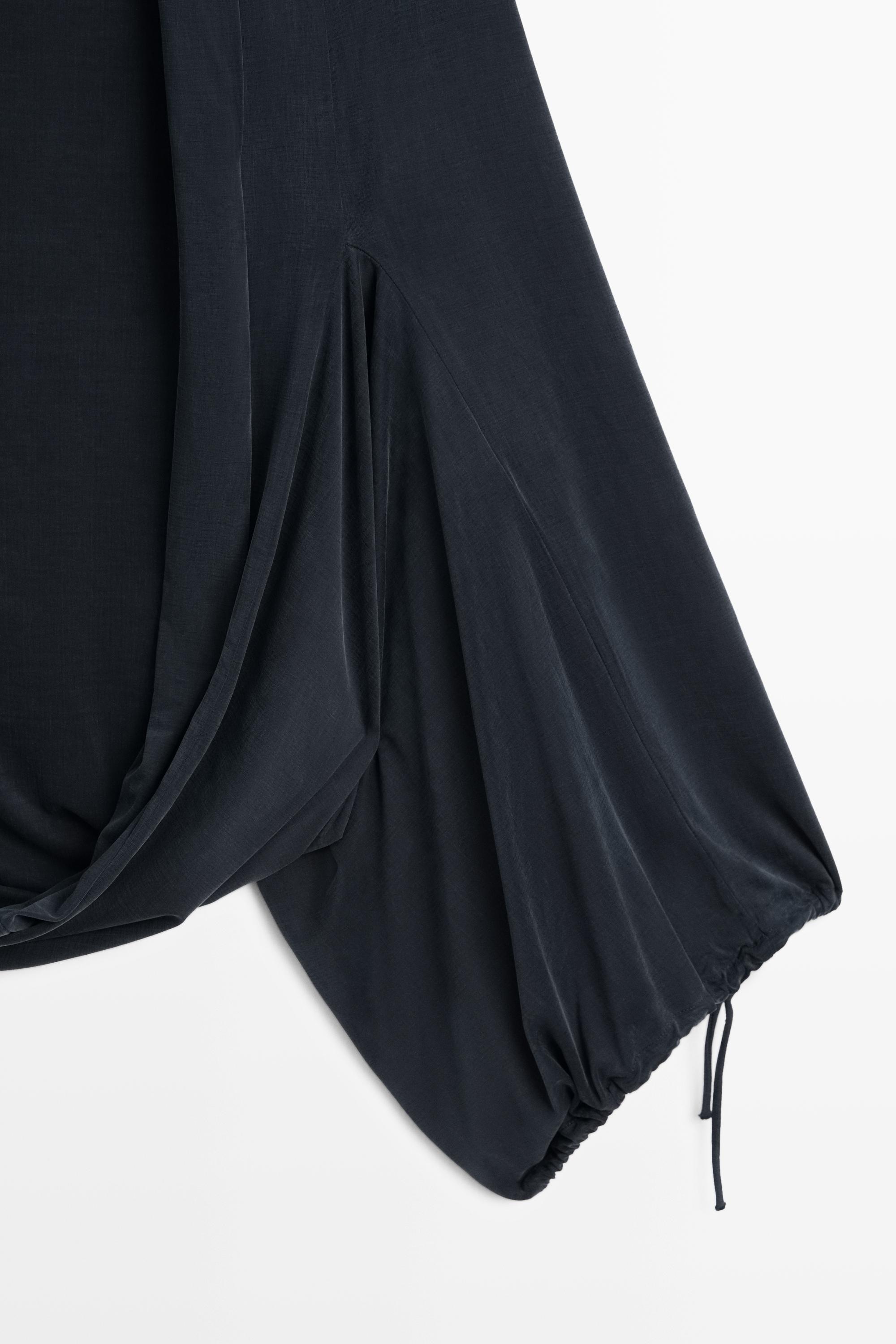 Draped Bolero Top - STUDIO — BLUE