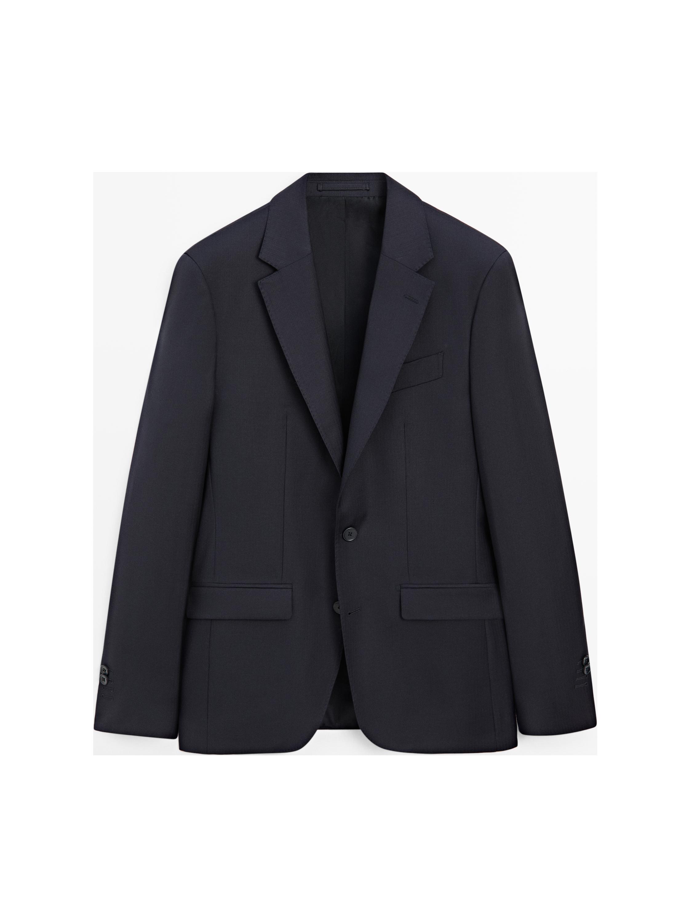 Massimo Dutti %100 saf yün blazer görsel 2