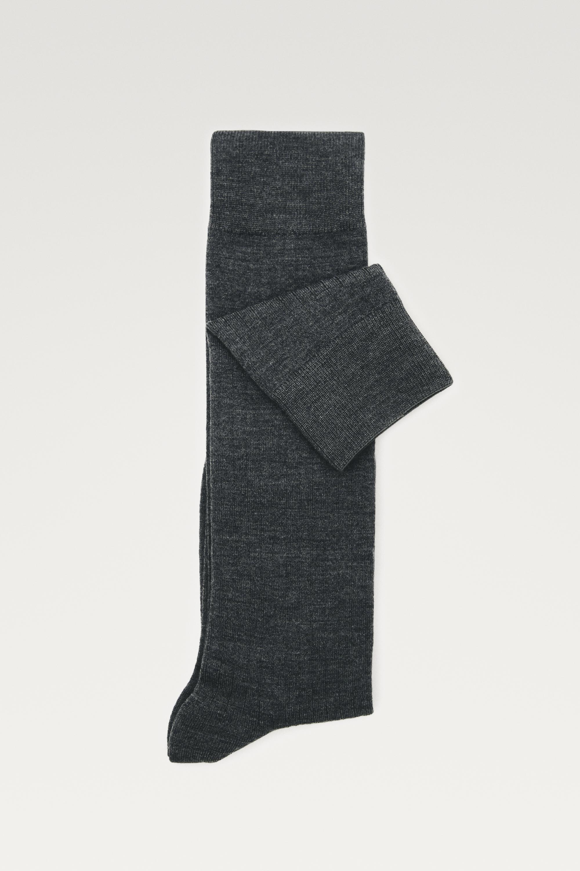 Ribbed socks — GREY