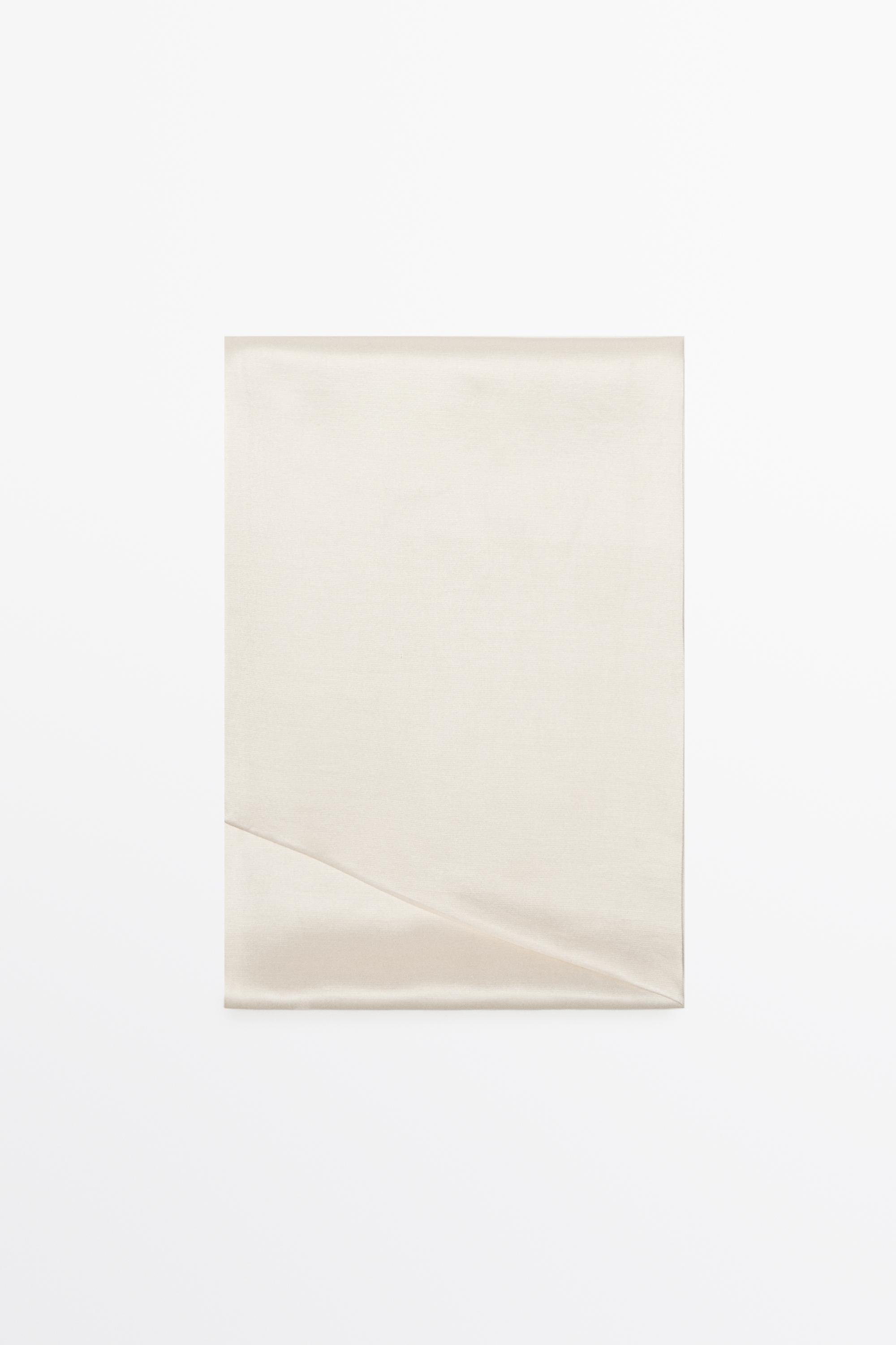 Satin scarf — CREAM