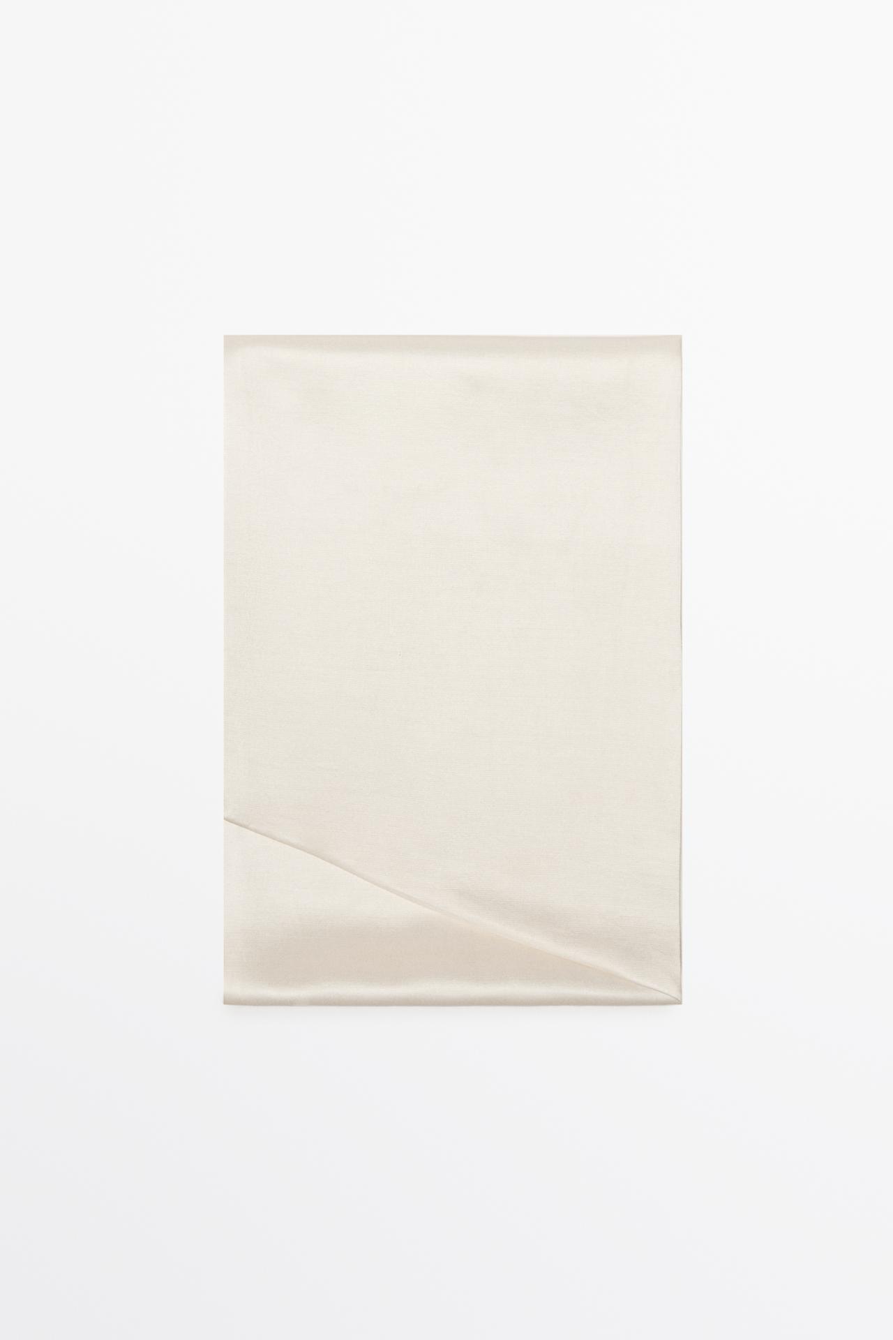 Satin scarf — CREAM