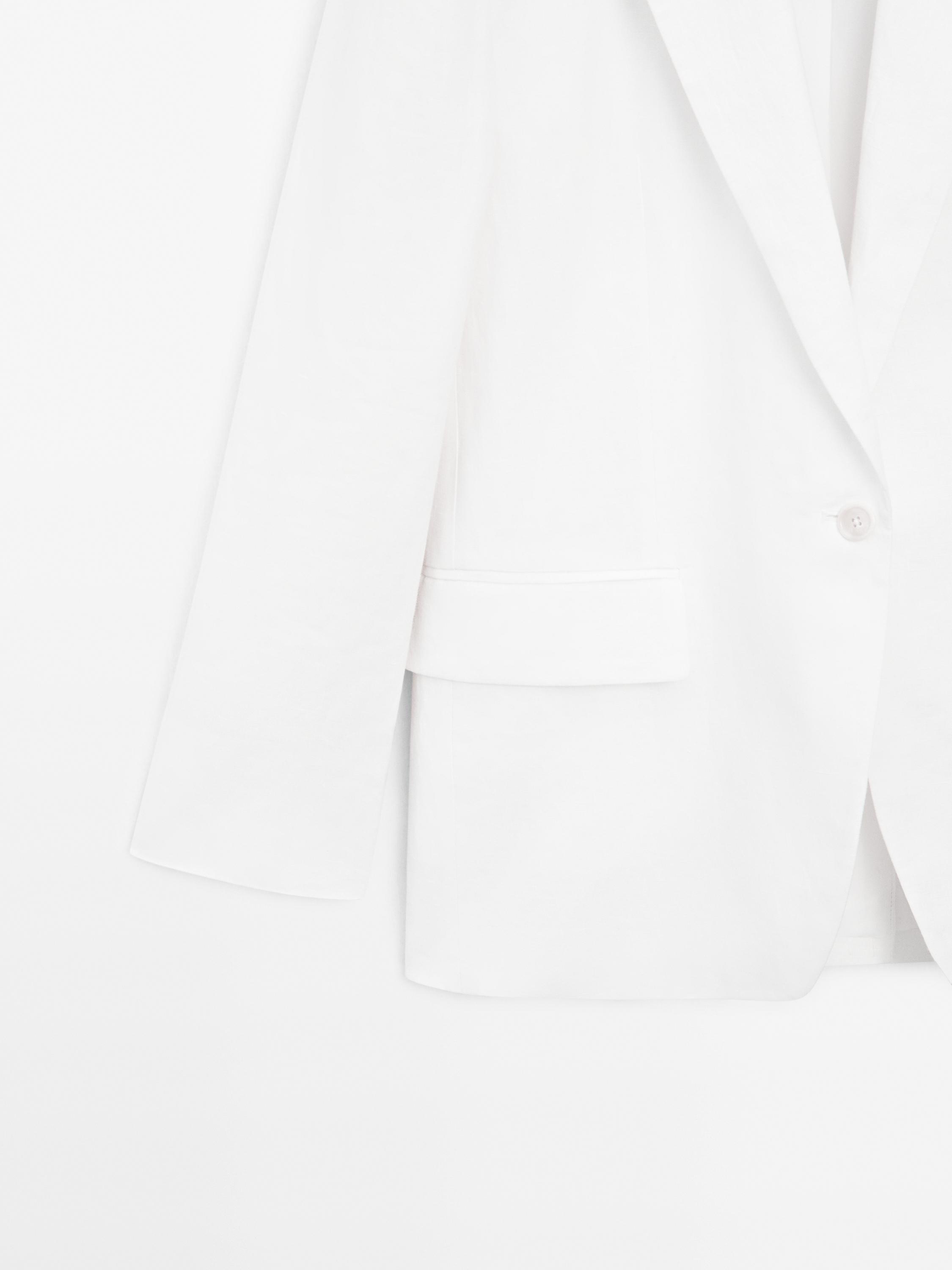 100% linen suit blazer