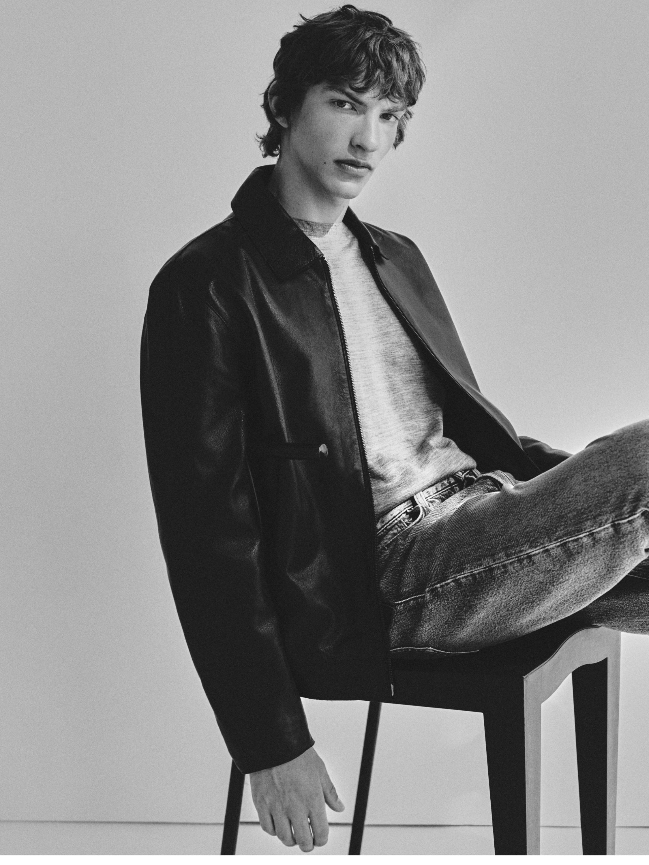 Nappa sheepskin jacket — BROWN