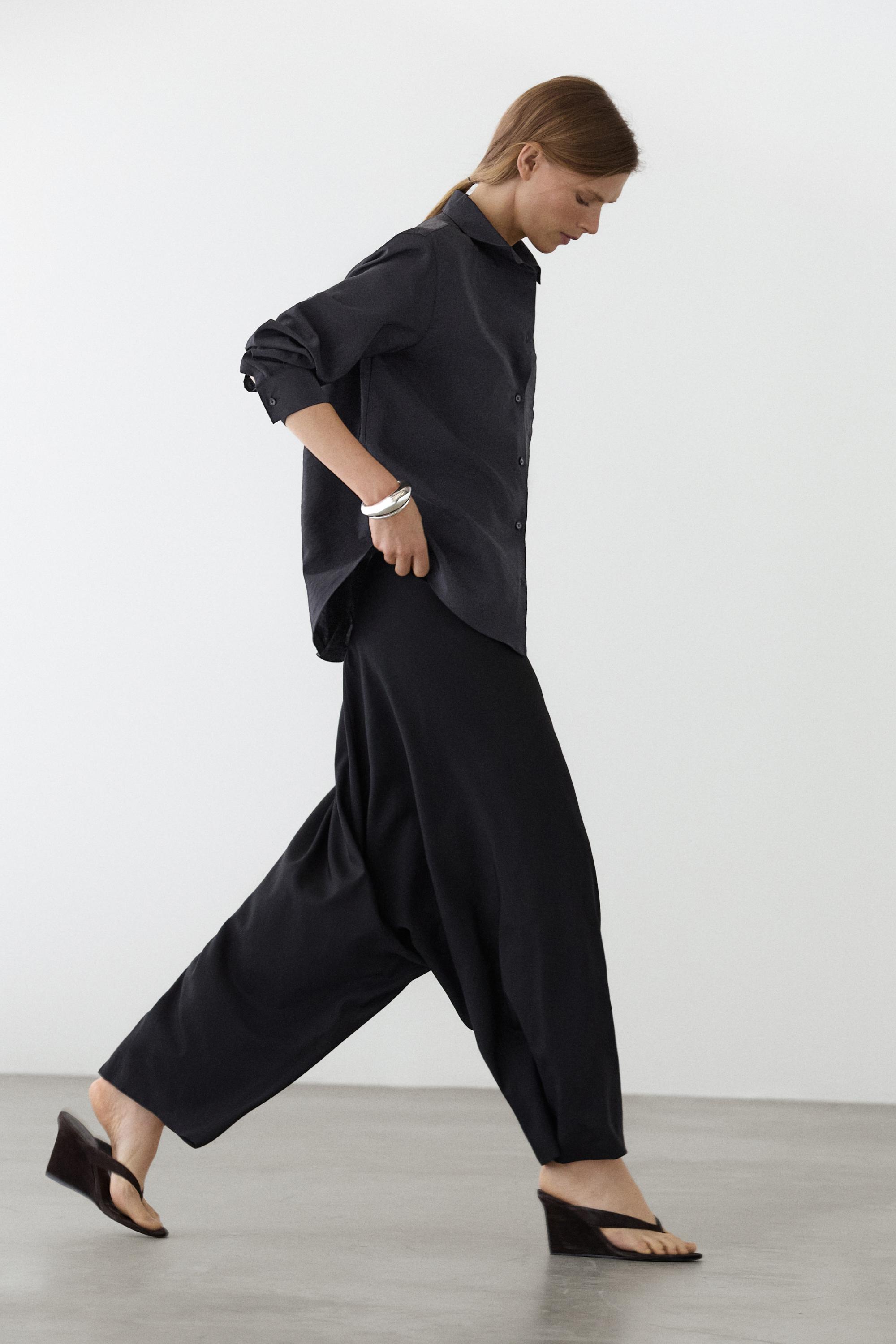 Flowing technical shirt — DARK NAVY