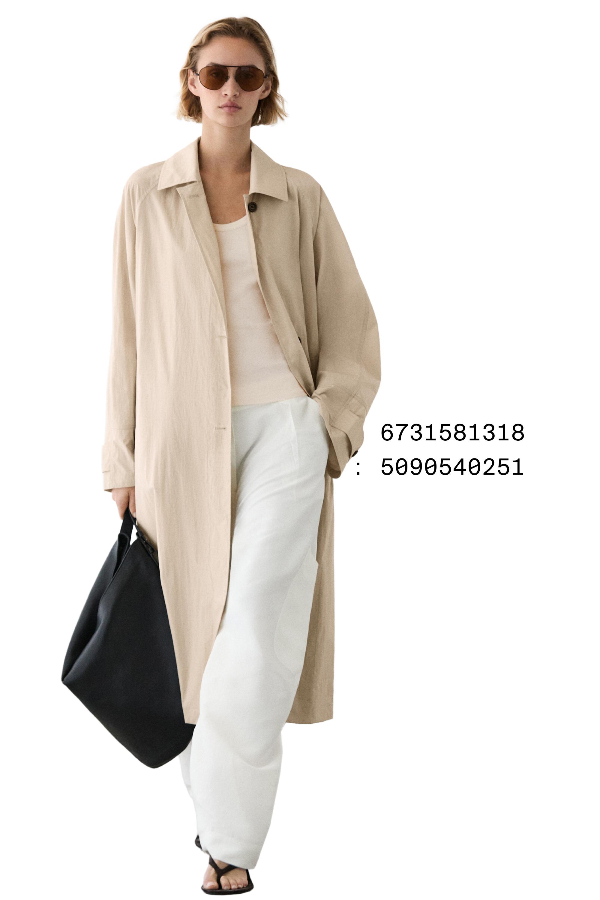 Long flowing trench coat — Beige