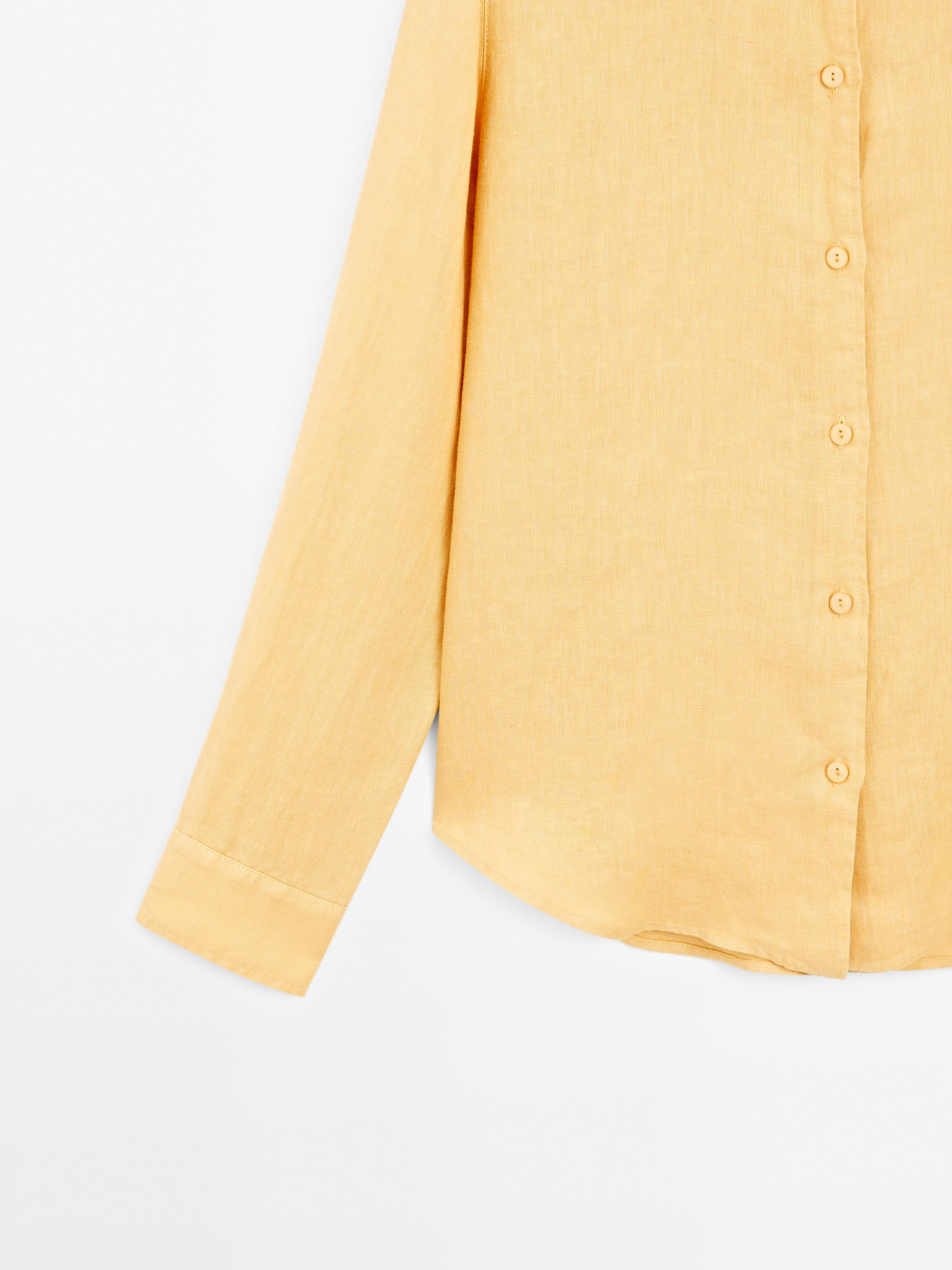 Flowing 100% linen shirt