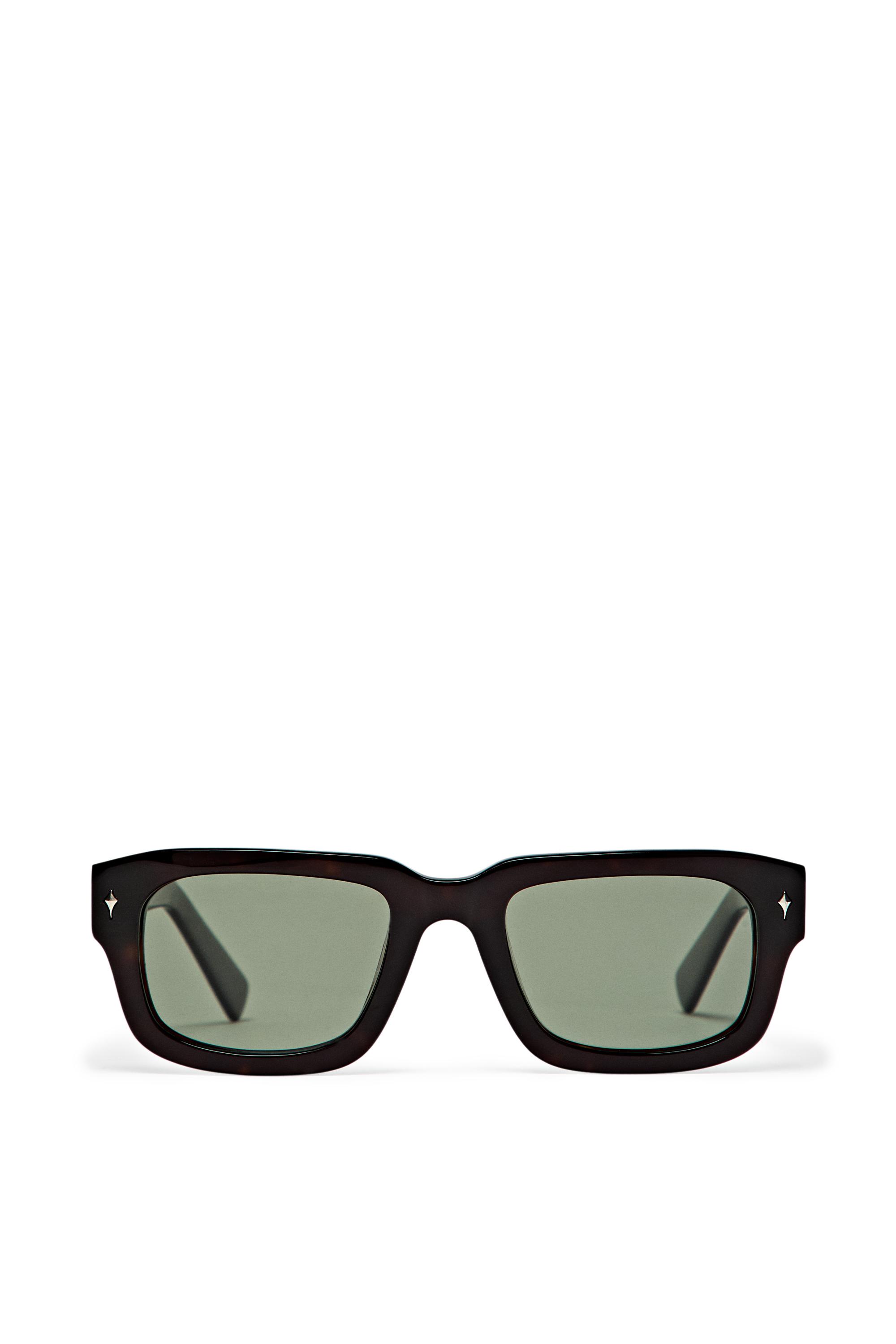 Rectangular sunglasses — BROWN