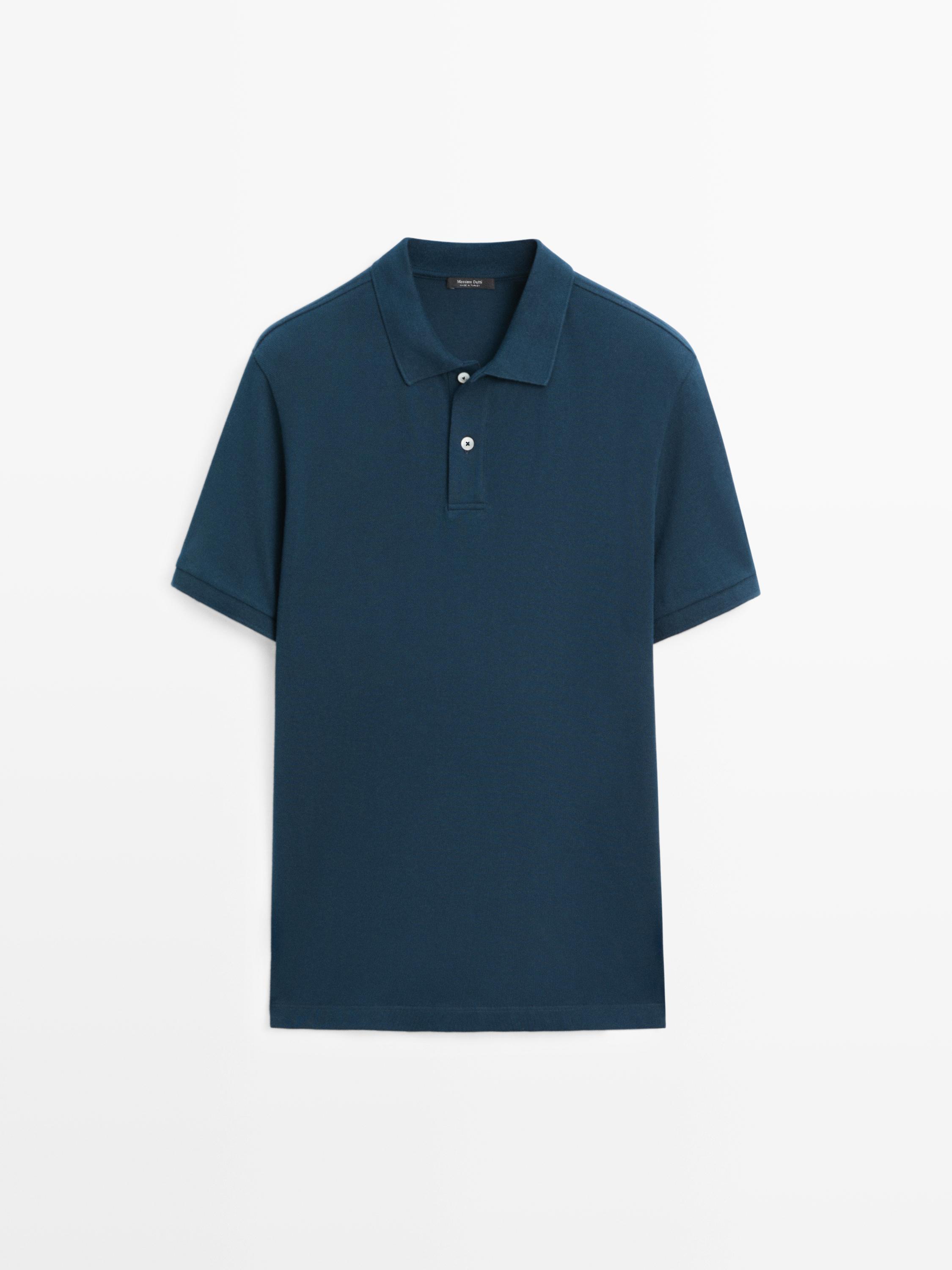 Polo micro-texturé coton