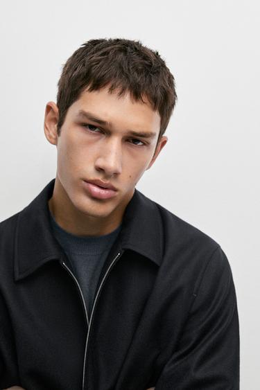 100% wool total look bomber jacket — DEEP BLUE 8