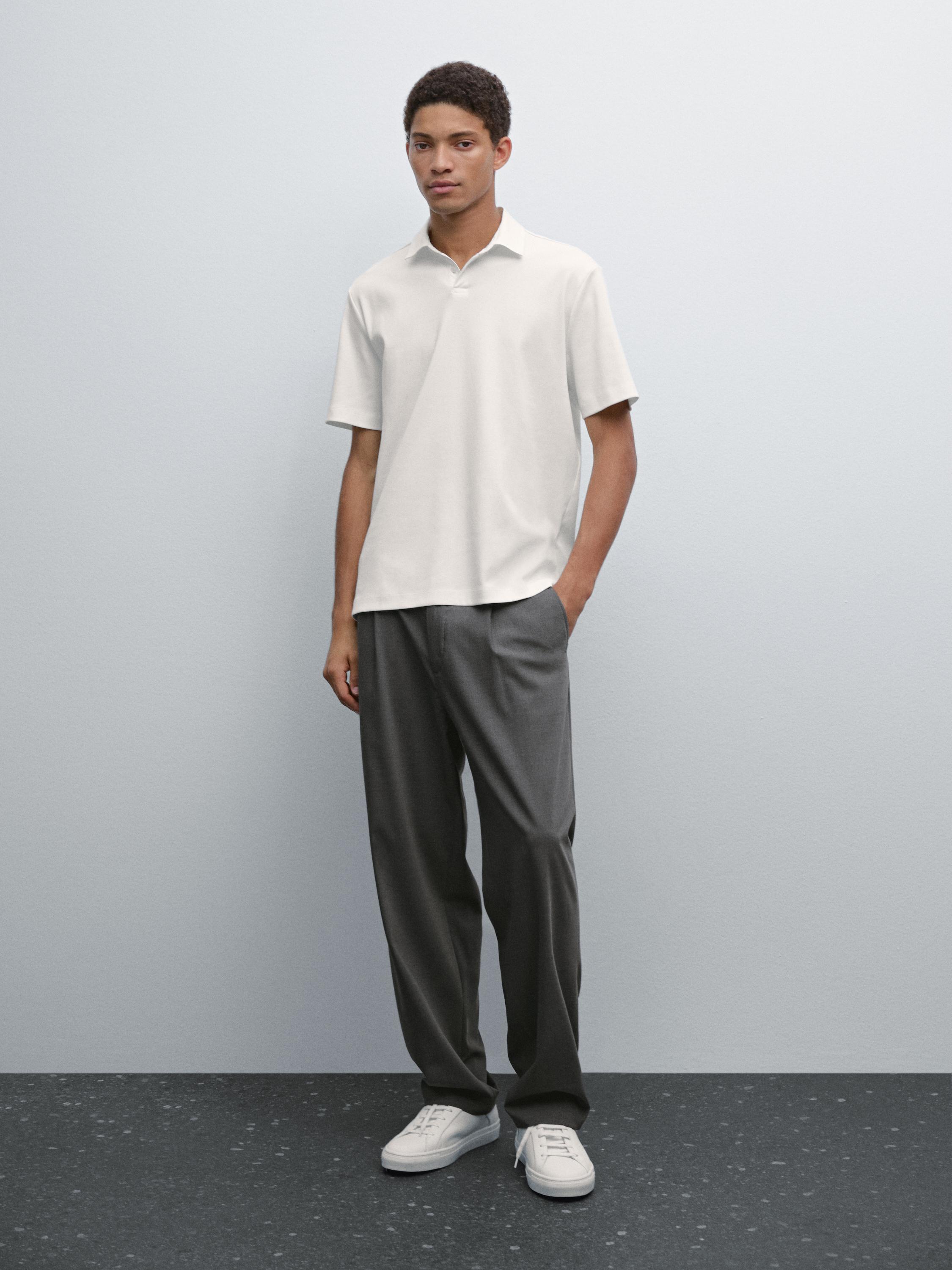 Short sleeve shirt collar polo shirt