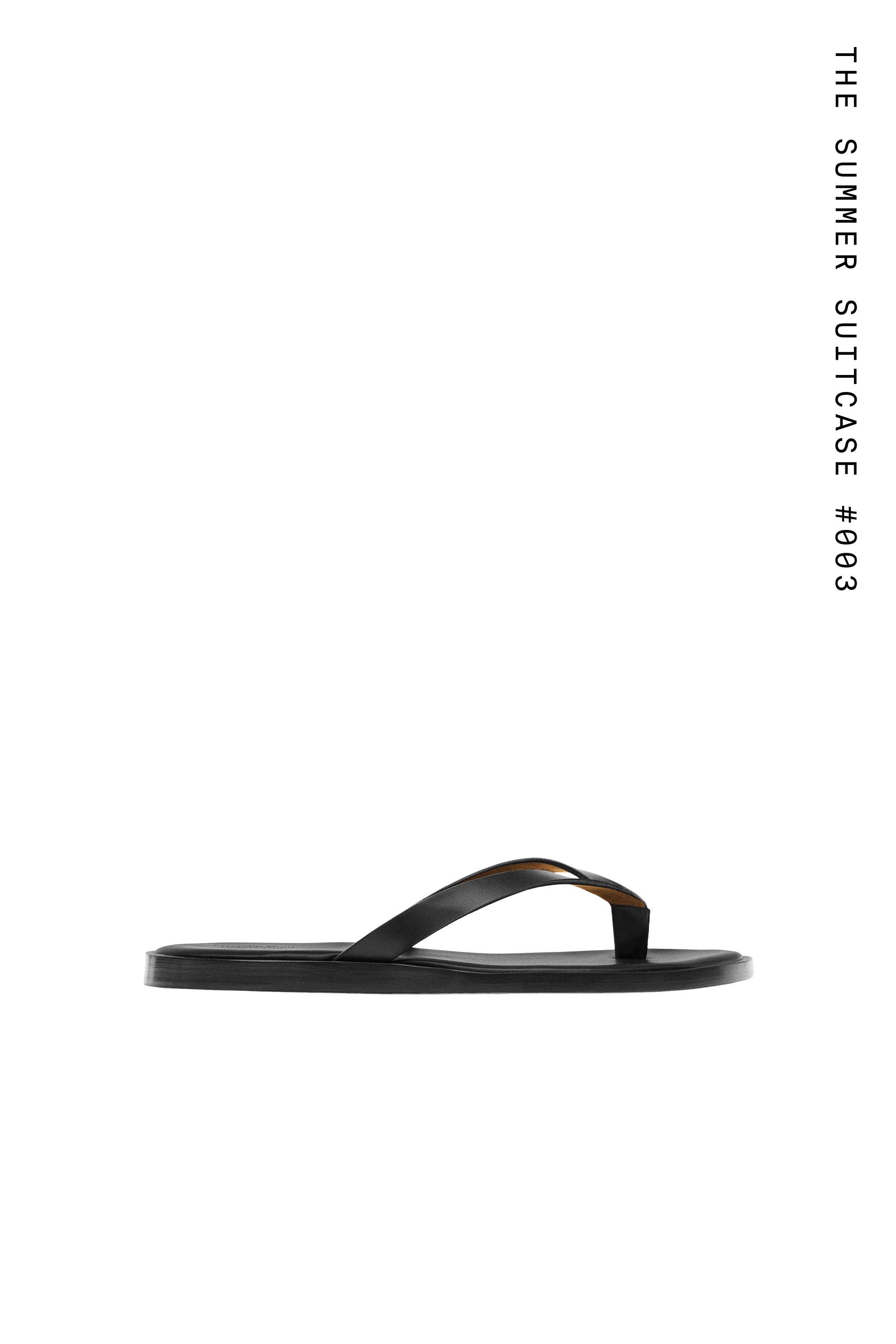 Nappa sandals with toe divider - Limited Edition — BLACK