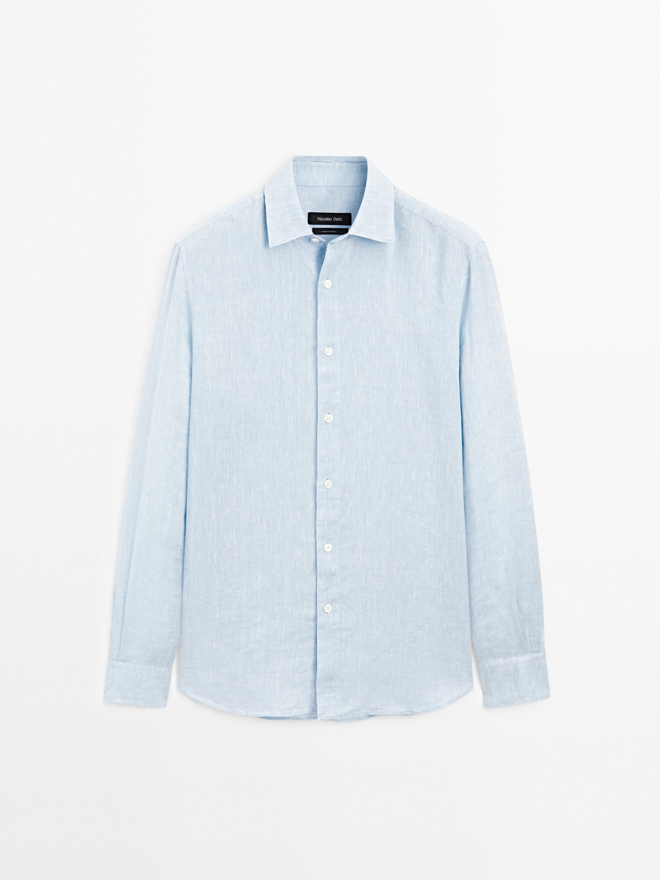Chemise slim 100 % lin