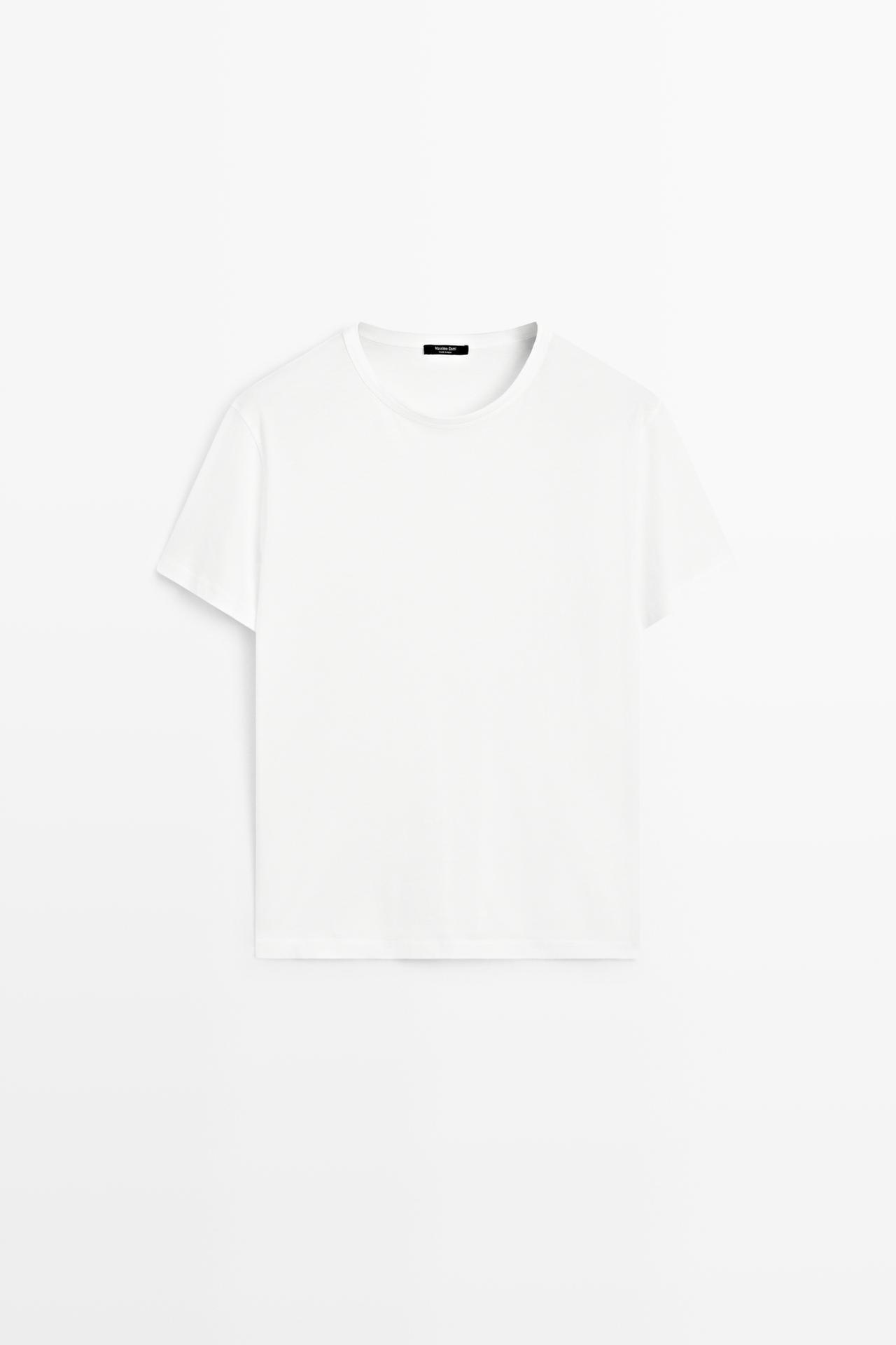 100% cotton short-sleeve T-shirt — Off white