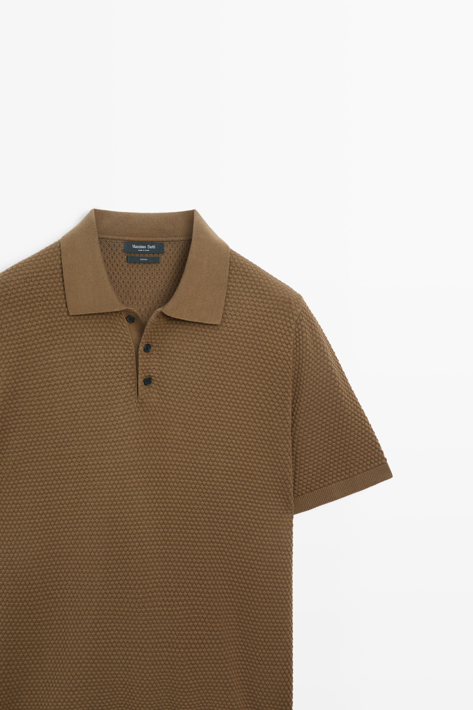 100% Cotton Short Sleeve Knit Polo — OCHRE
