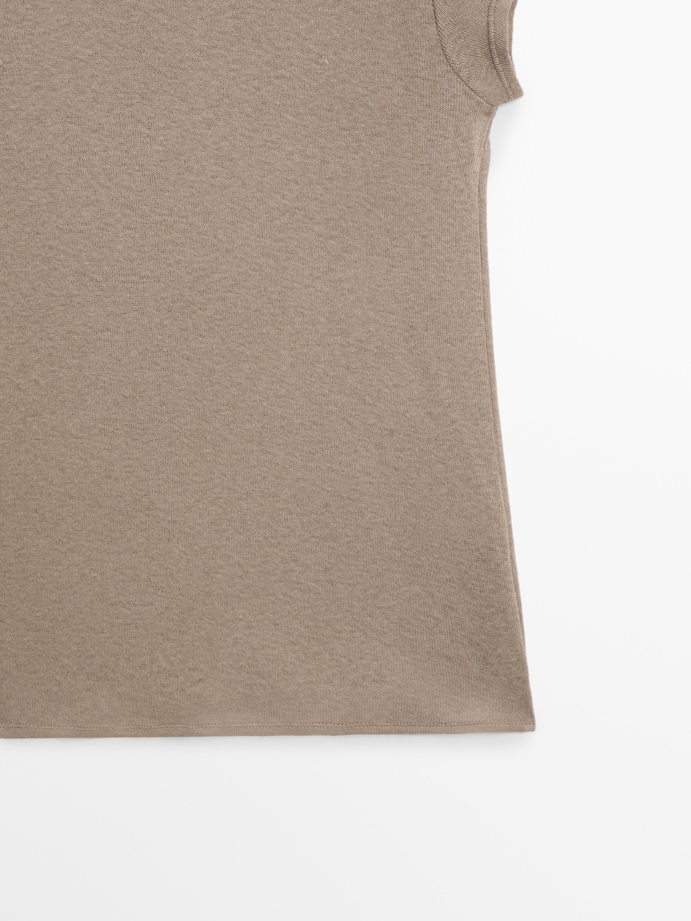 Short sleeve cotton blend T-shirt