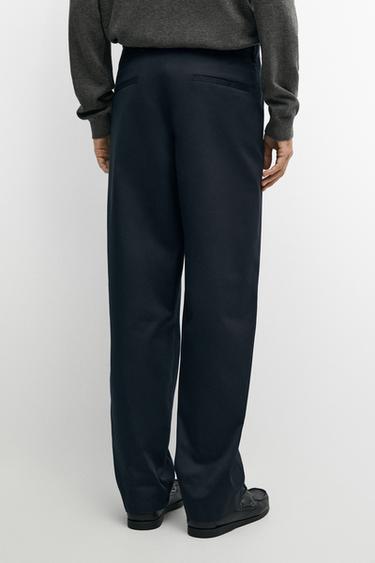 100% cotton darted pants — INK BLUE 5