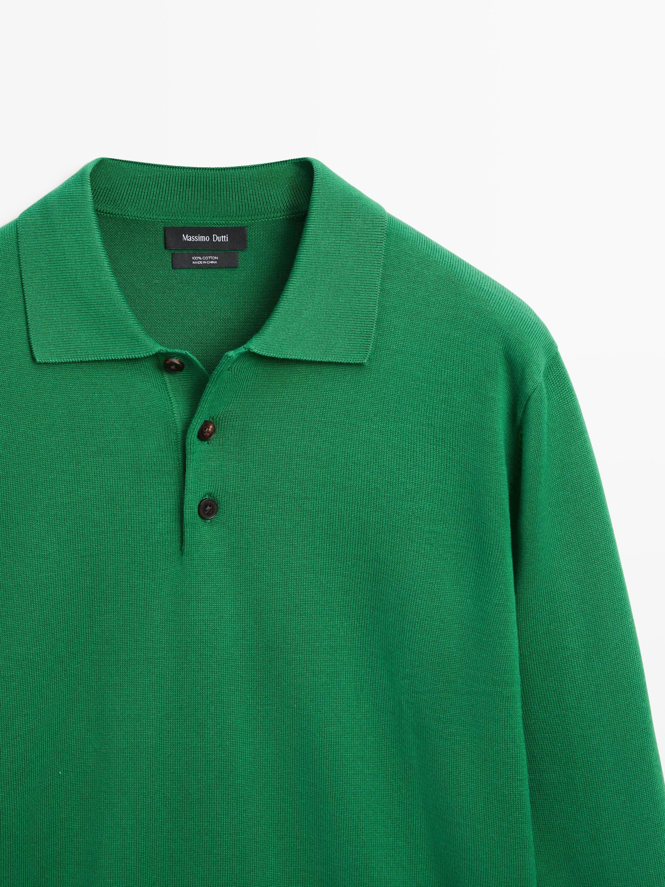 Polo yaka pamuklu triko kazak