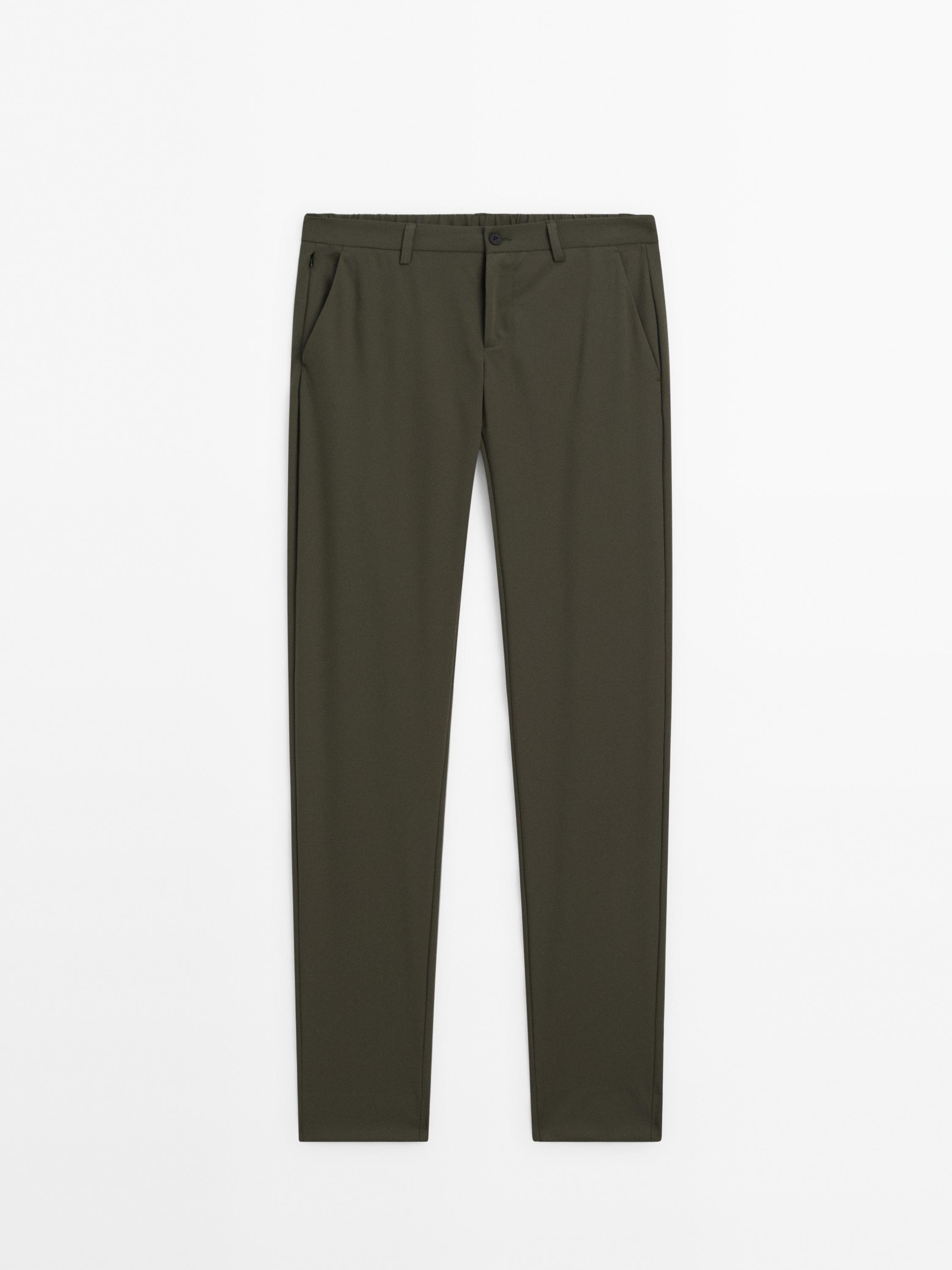 Technical trousers with waistband detail