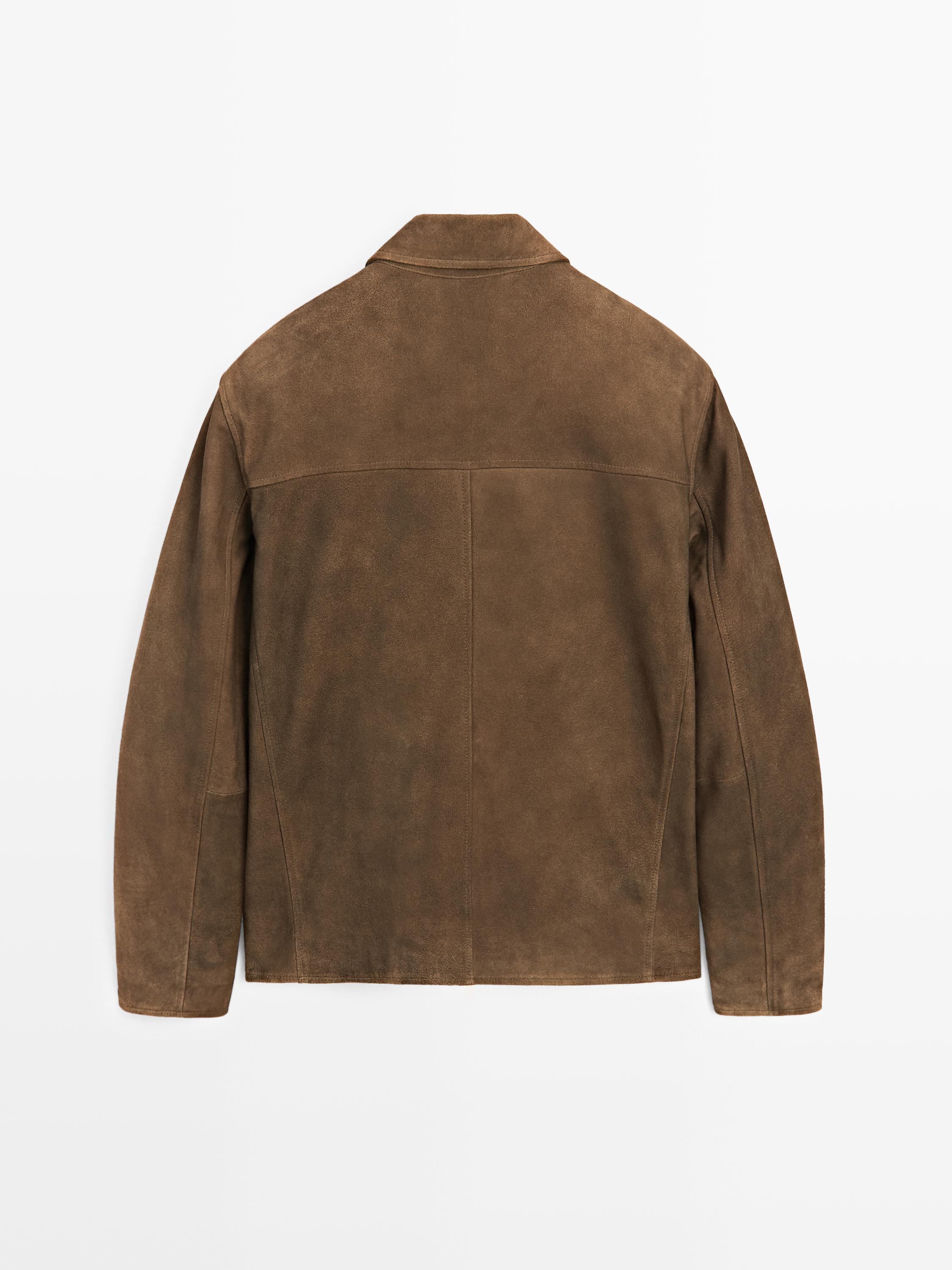 Chaqueta ante napado detalle lavado