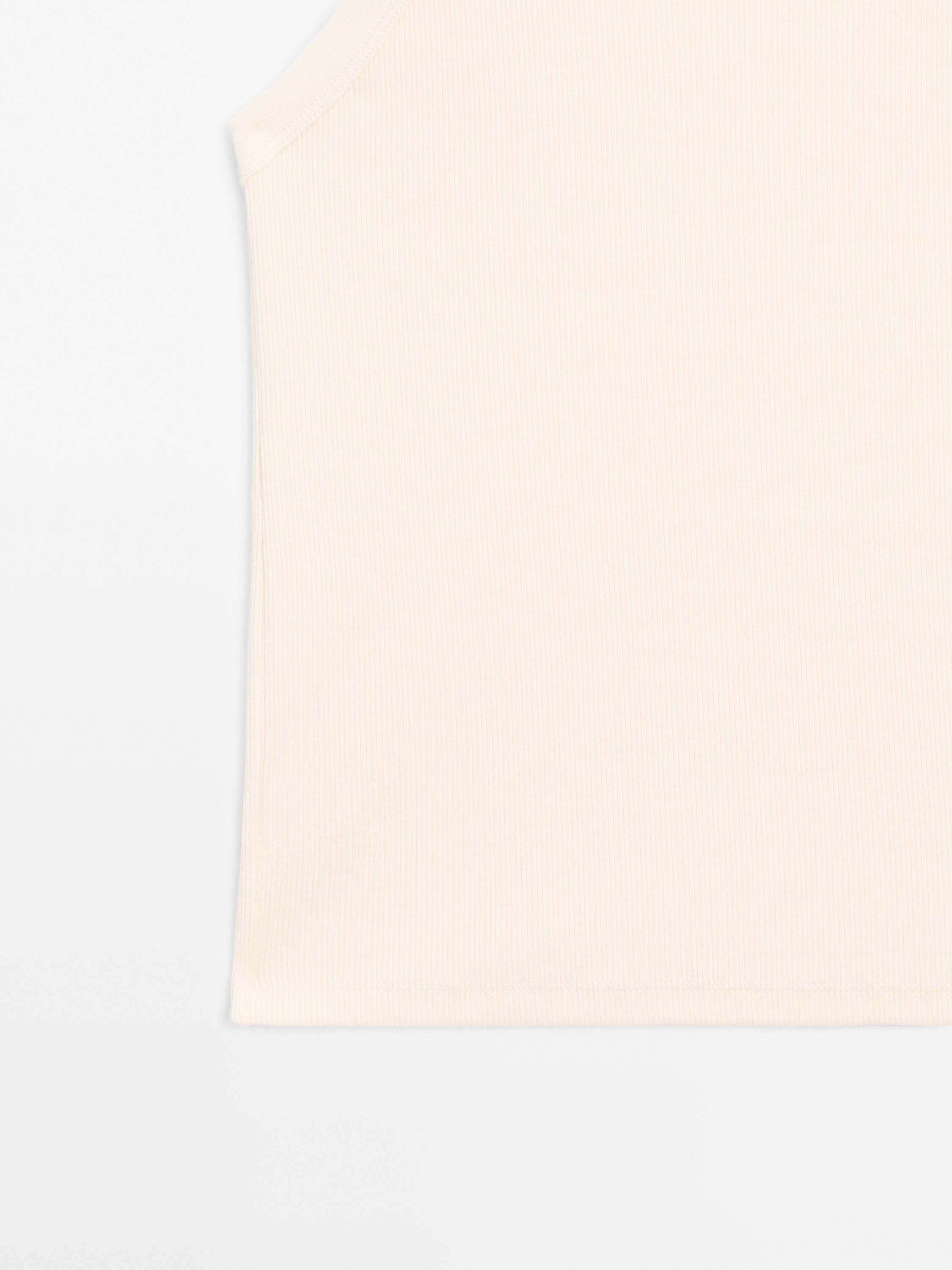 Cotton blend round neck top