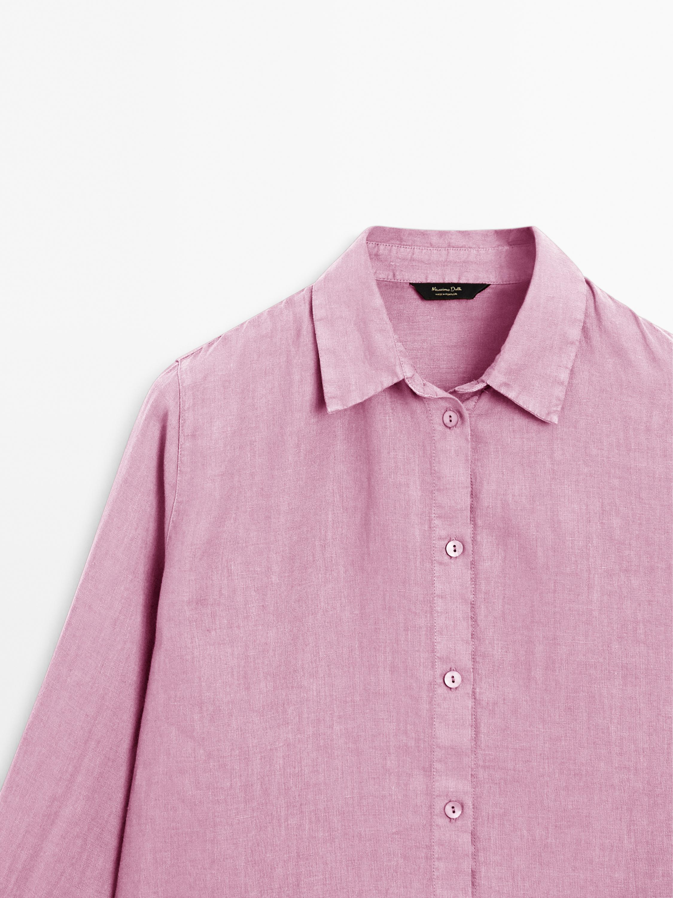 Flowing 100% linen shirt