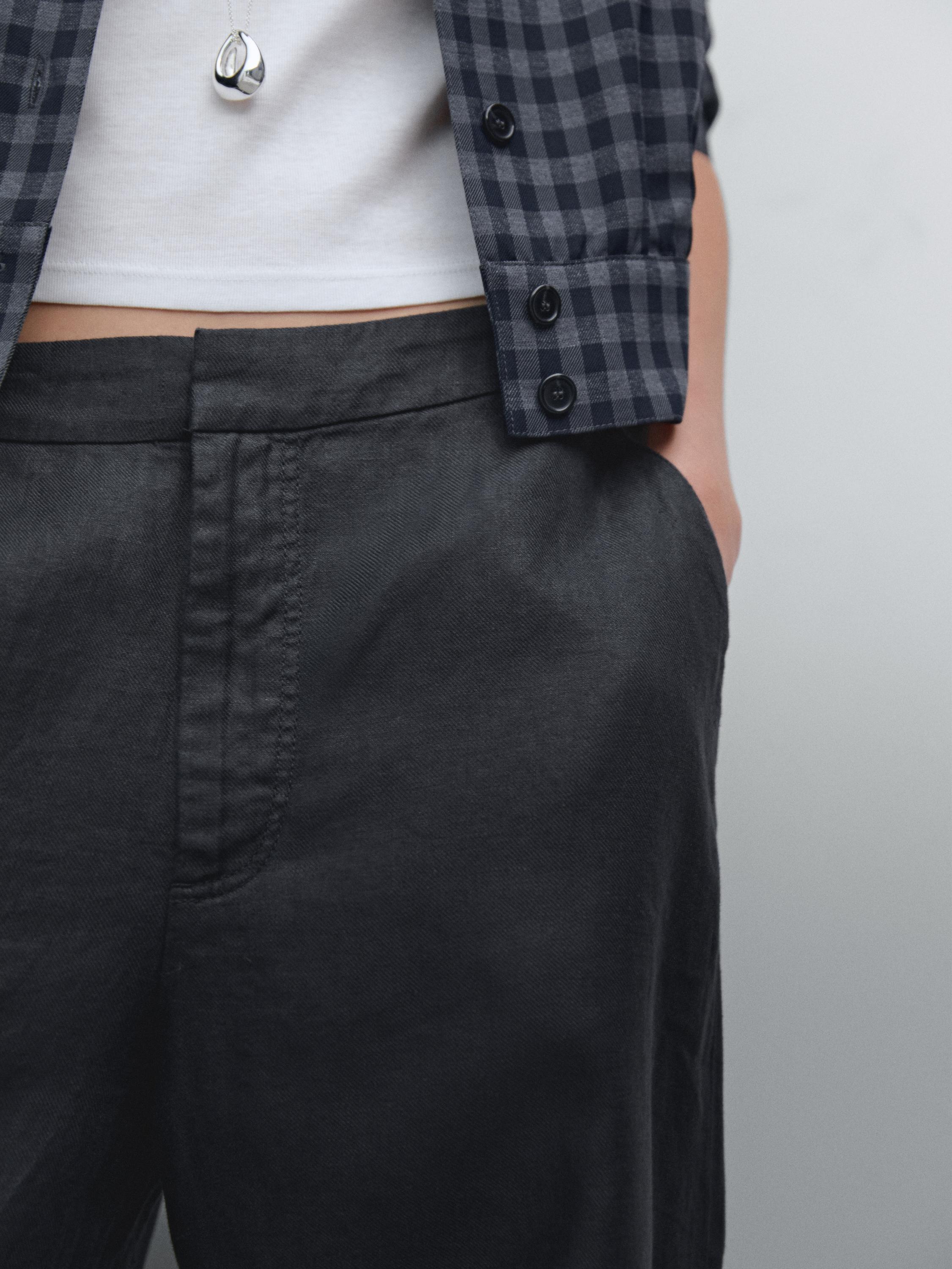 Pantalon fluide 100 % lin