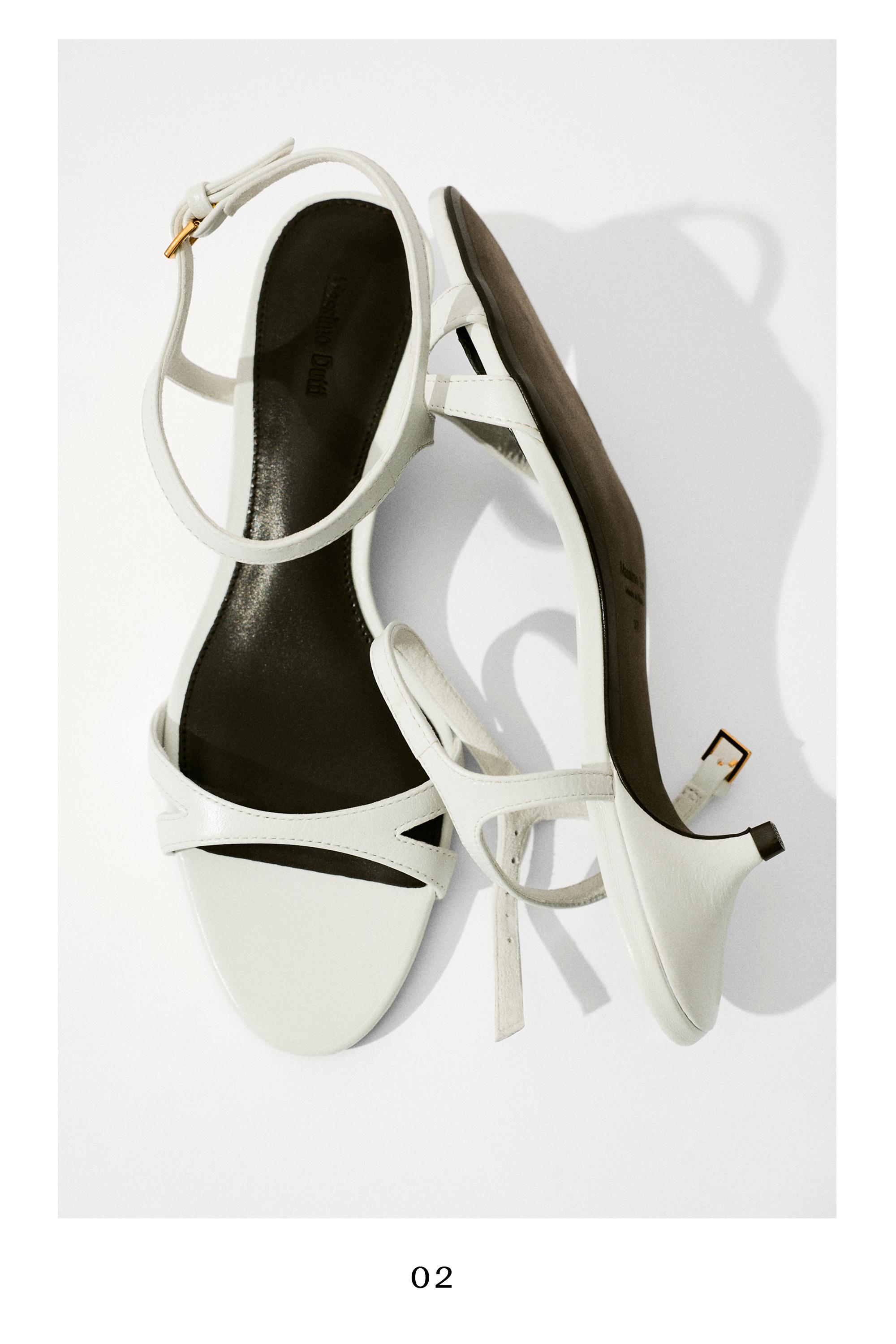 Low-heel leather sandal - MADE IN SPAIN — WHITE