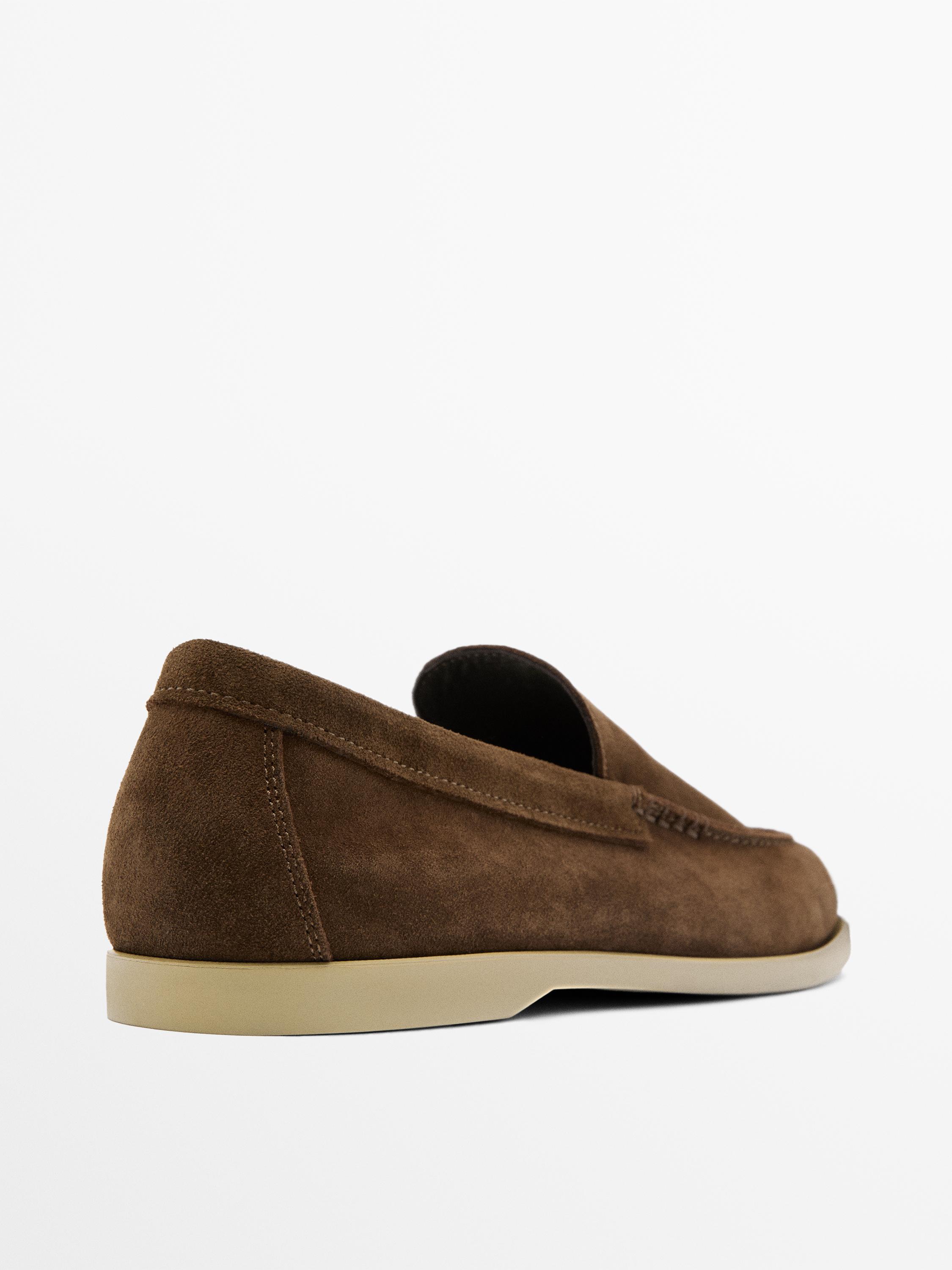 Soft split leather loafers — OCHRE
