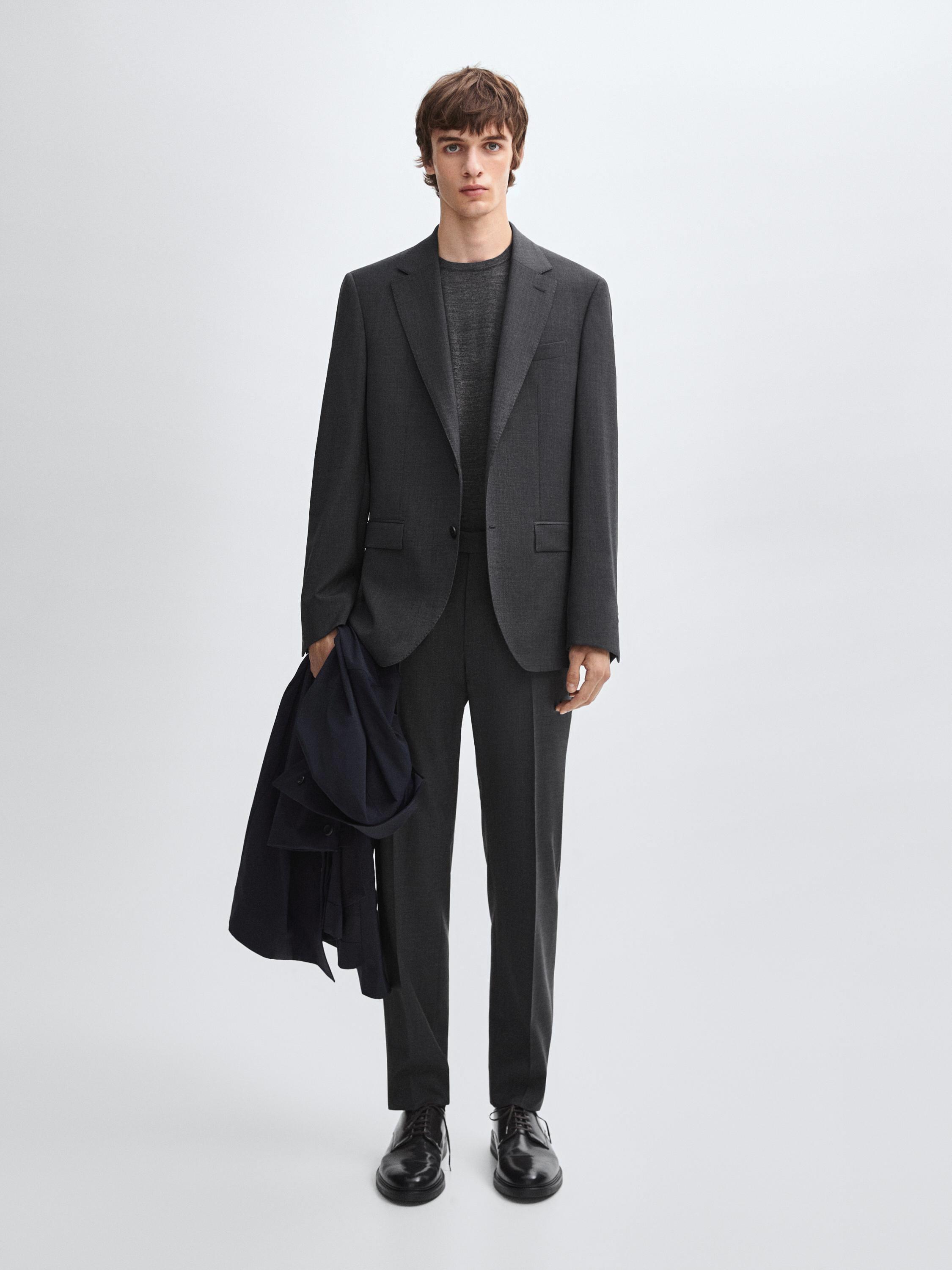 100% wool suit blazer